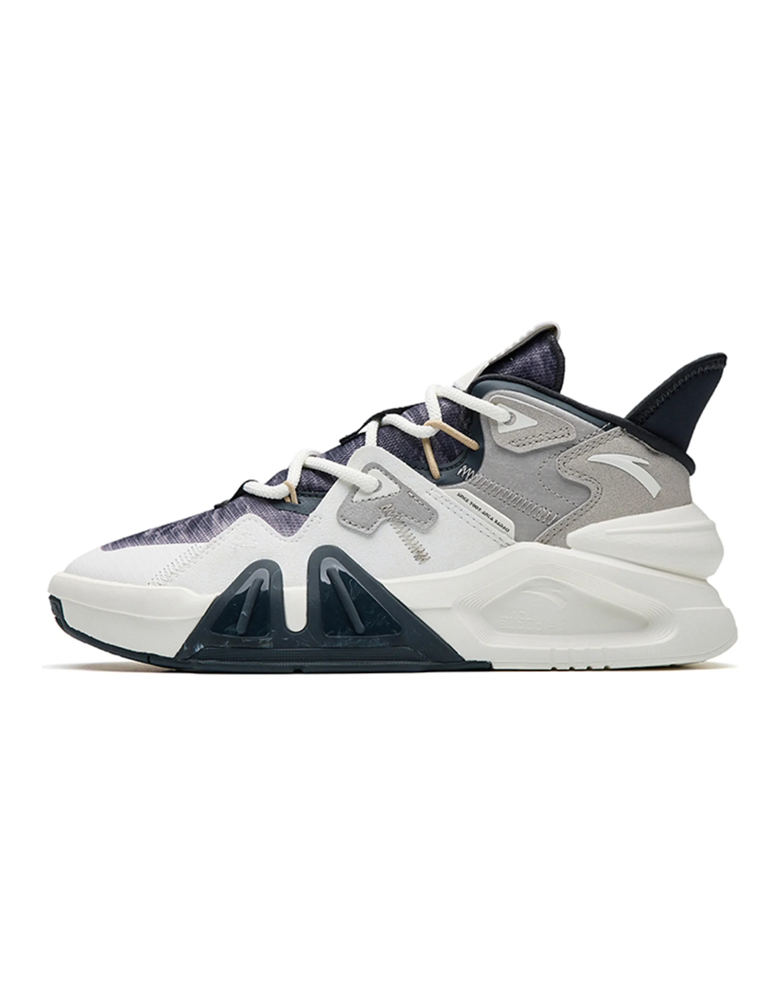 Anta Bastard 4.0 Anti-Slip Wear-Resistant Low-Top Skateboard Shoes Koala Gray