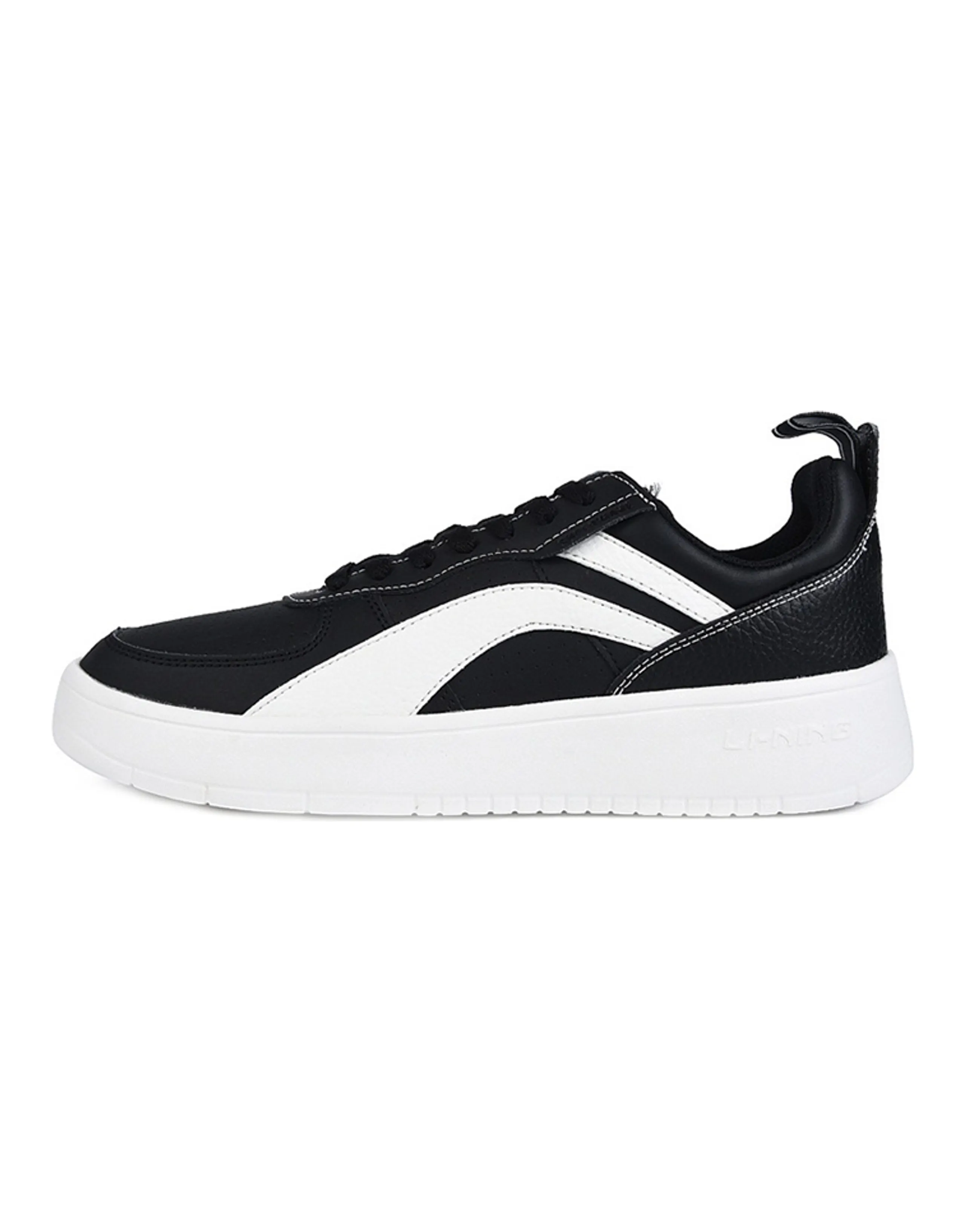 LiNing Weiwu Superwave Retro Lightweight Low-Top Sneakers Unisex Black White