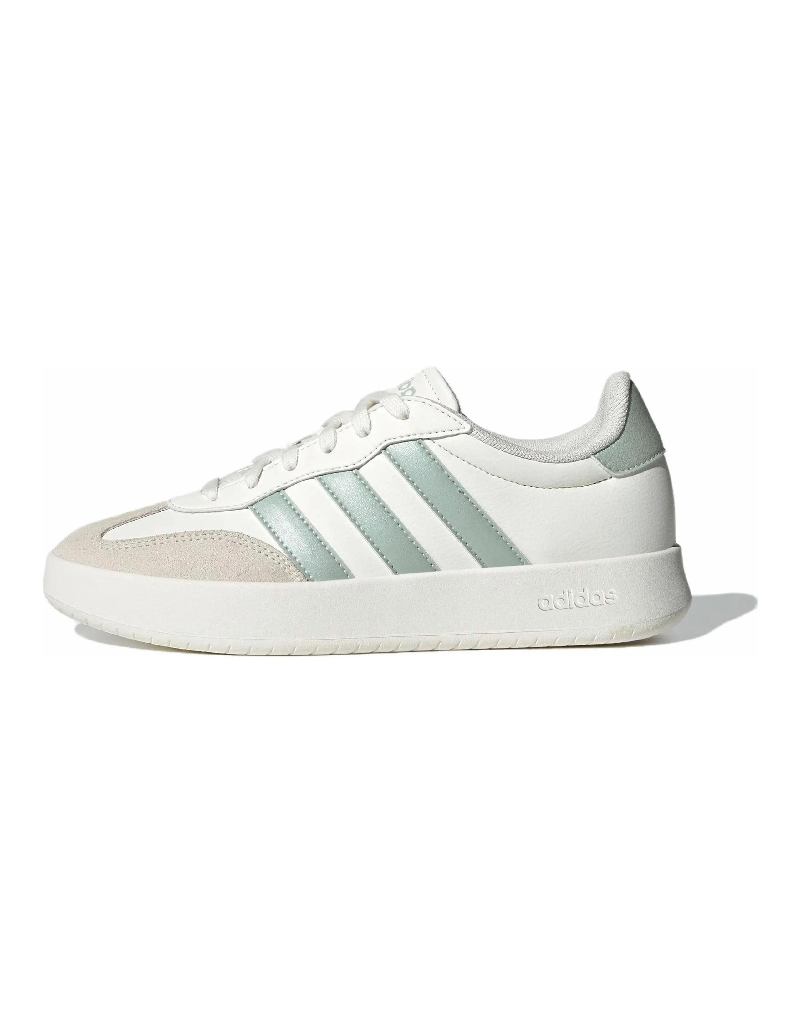 Adidas BARREDA Anti-Slip Wear-Resistant Low-Top Skateboard Shoes Women's White