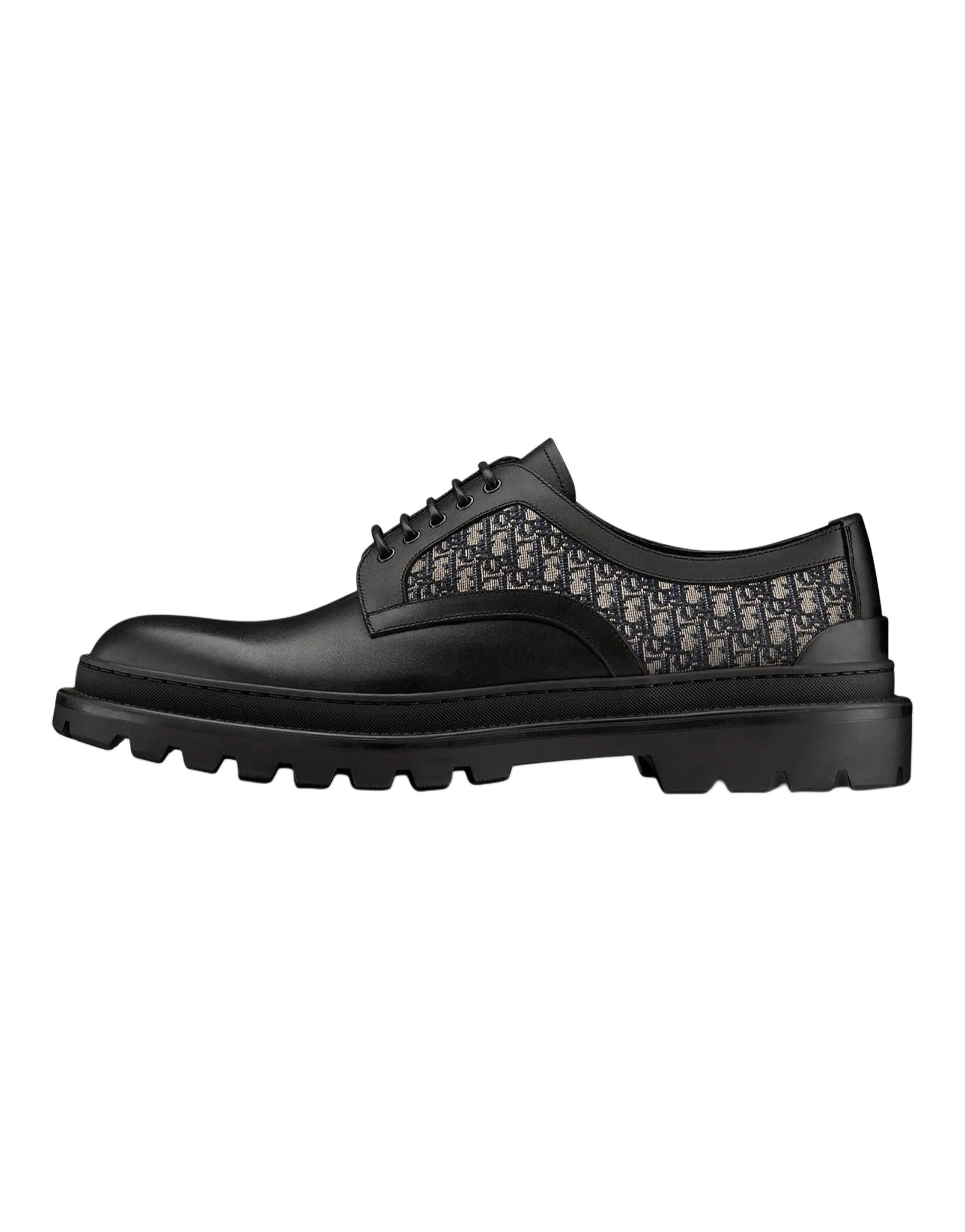 DIOR Explorer Derby Casual Leather Shoes Men's Pitch Black