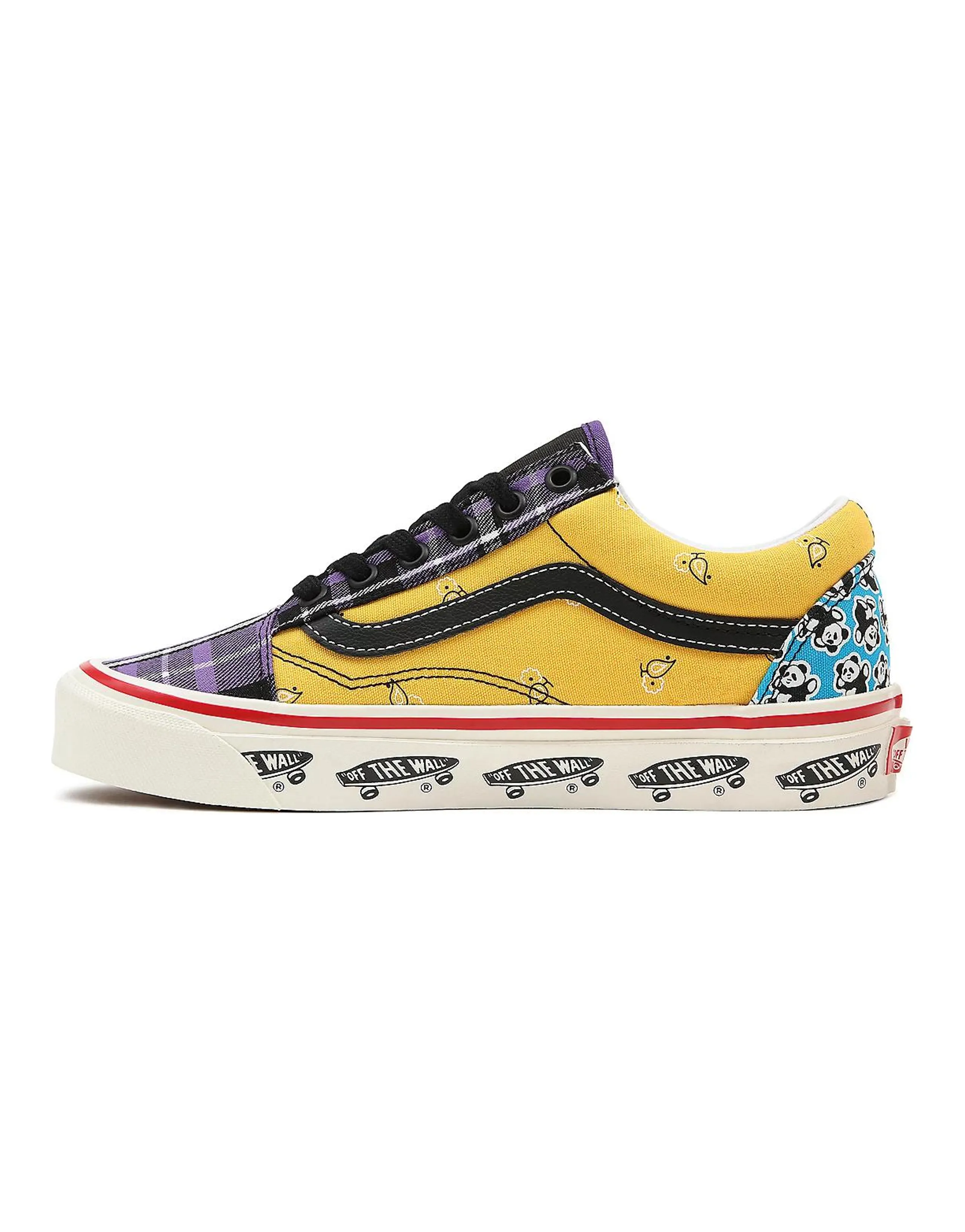 Vans Unisex Anaheim Factory Old Skool 36 Dx Sneakers Purple/Yellow
