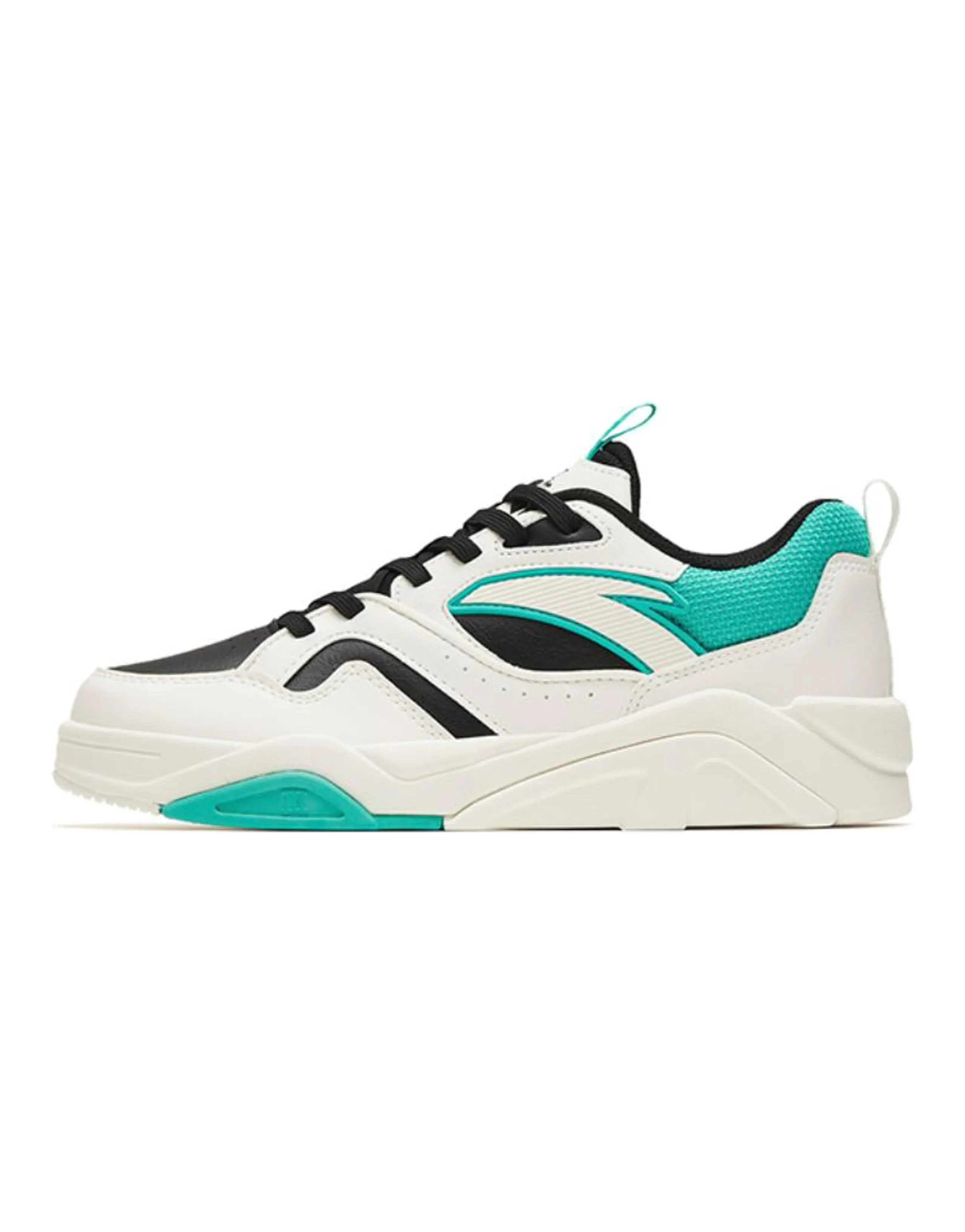 Anta Flame 3.0 Slip-Resistant Cushioning Low-Top Skateboard Shoes Men's White Green