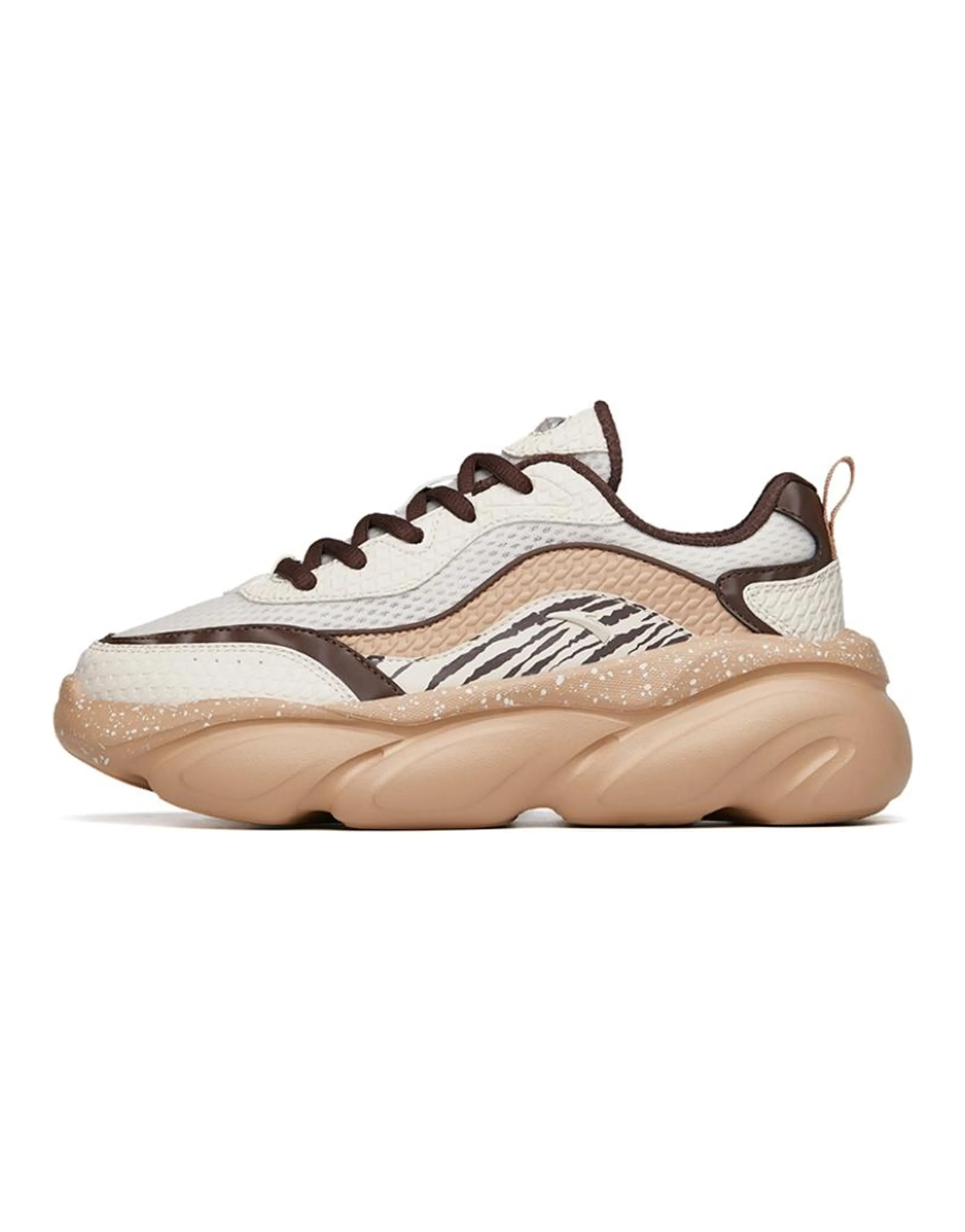 Anta Low-Top Casual Shoes Women's Gray Mocha