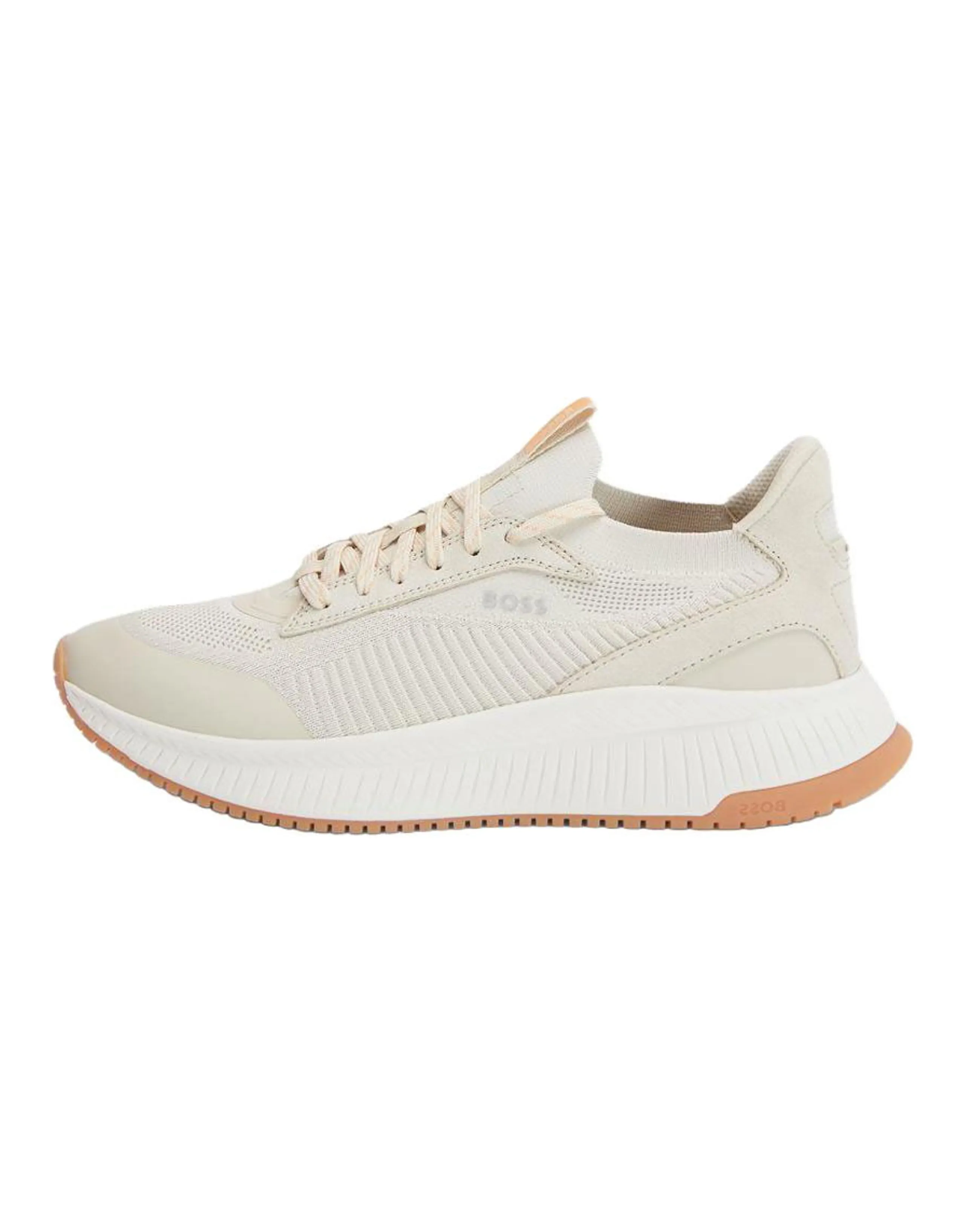HUGO BOSS Round Toe Emblem Low-Top Casual Shoes Men's White