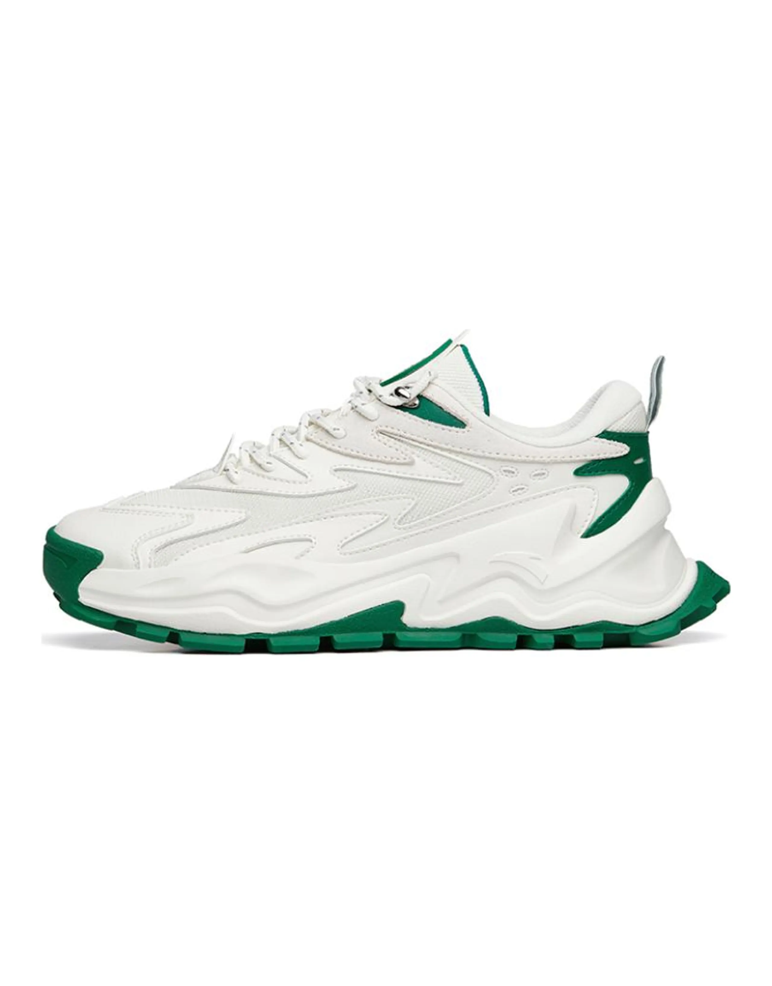 ANTA Chunky Sneakers Men Low-Top White/Green