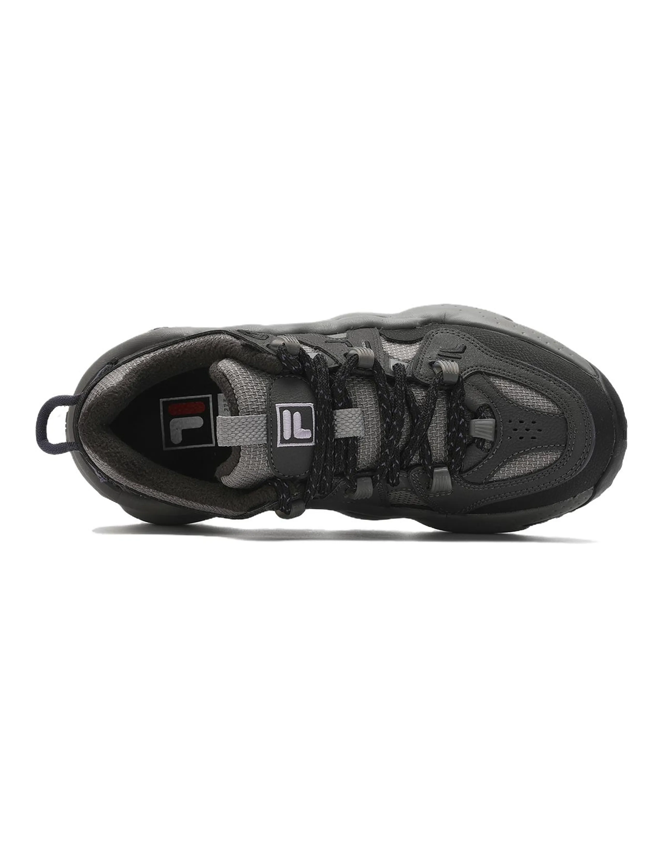 FILA Panini We Cushioning Anti-Slip Wear-Resistant Breathable Lightweight Coverage Low-Top Chunky Sneakers Women's Gray