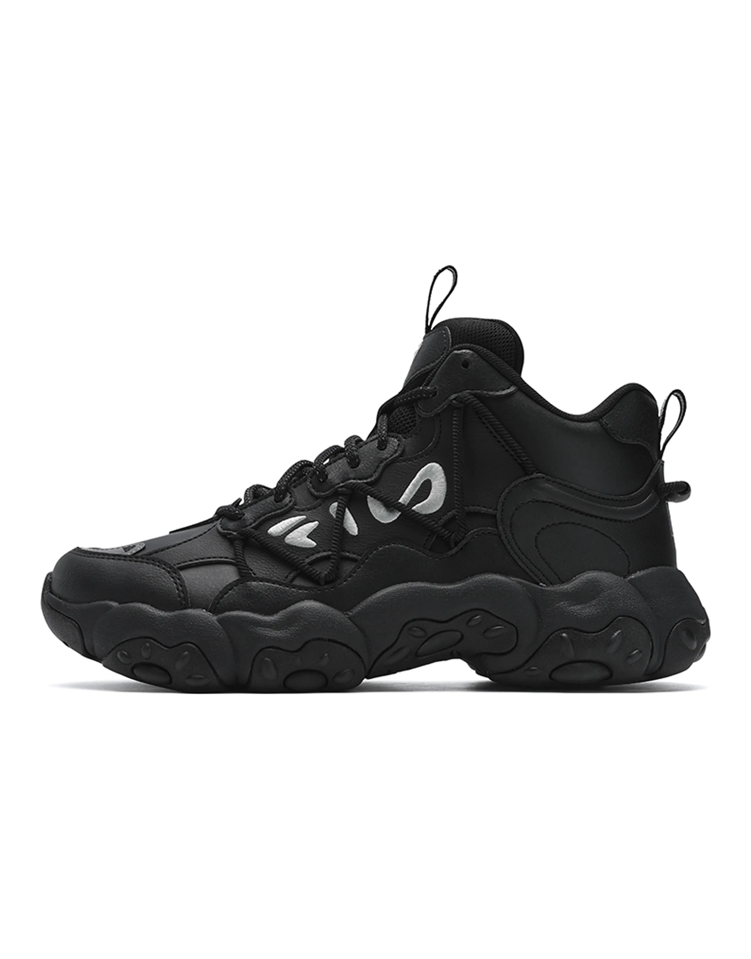 FILA Cat Paw FLUID 6 MID Comfortable Versatile Wear-Resistant Lightweight Mid-Top Casual Shoes Women's Black