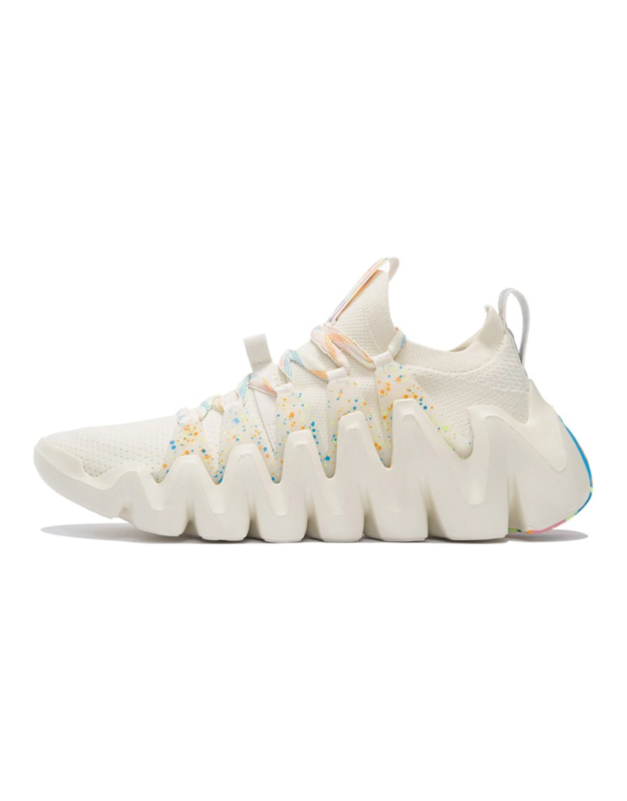 LiNing Phantom Stab Cushioning Anti-Slip Wear-Resistant Breathability Low-Top Casual Shoes Men's White