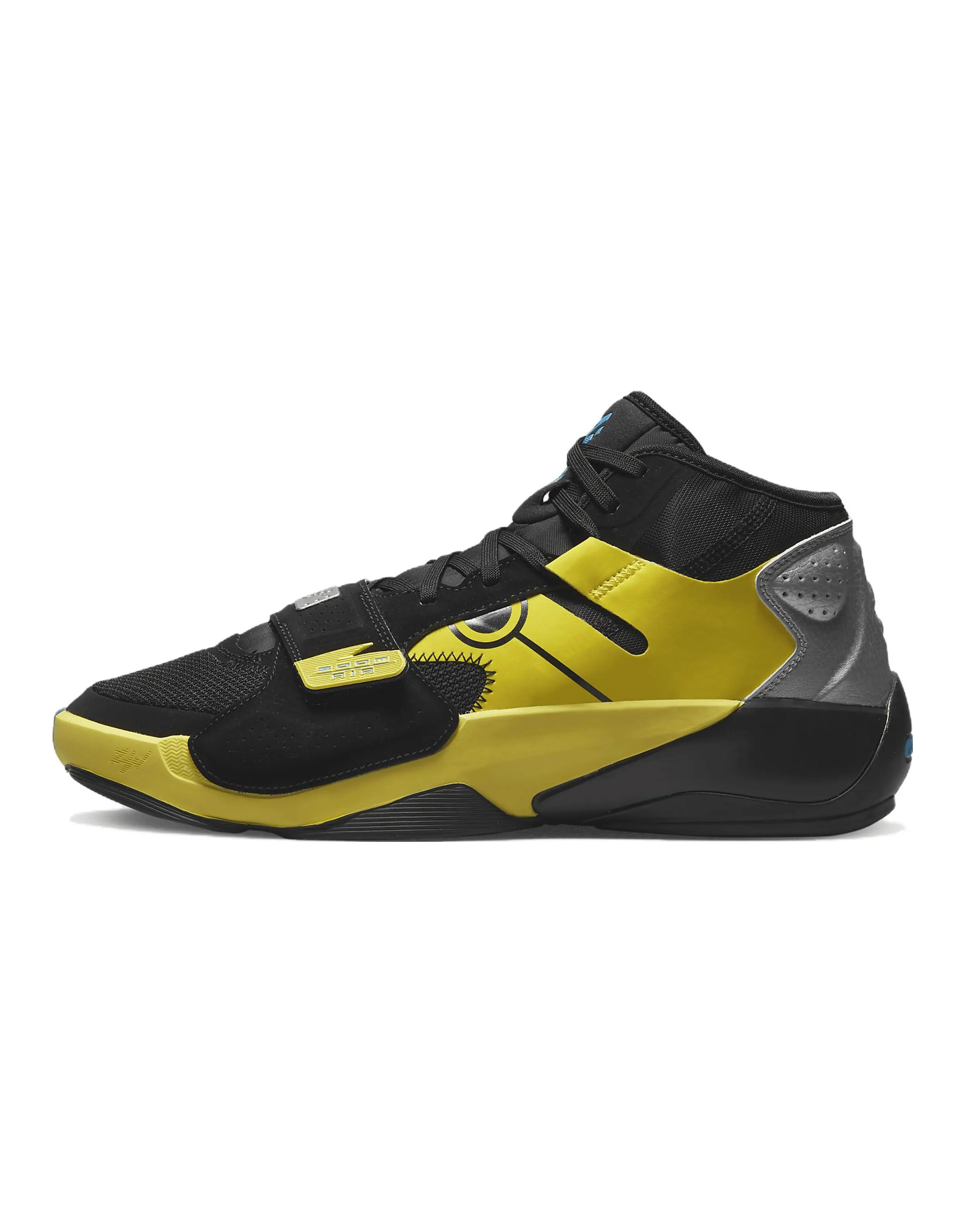 JORDAN Zion 2 Basketball Shoes Men Mid Top Black/Yellow/Blue/Silver