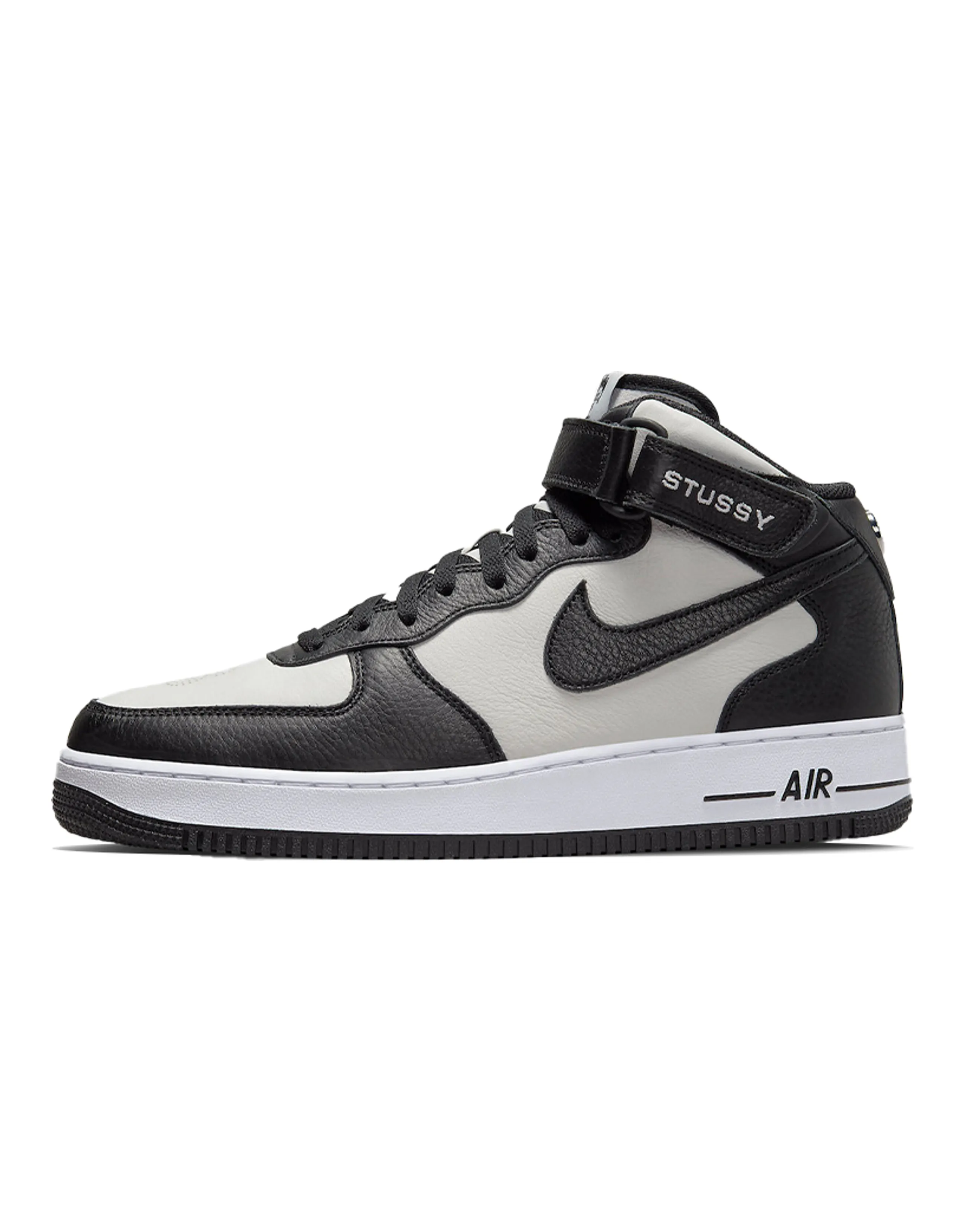 Nike Air Force 1 Mid Stussy South Korea Exclusive Light Bone/Black