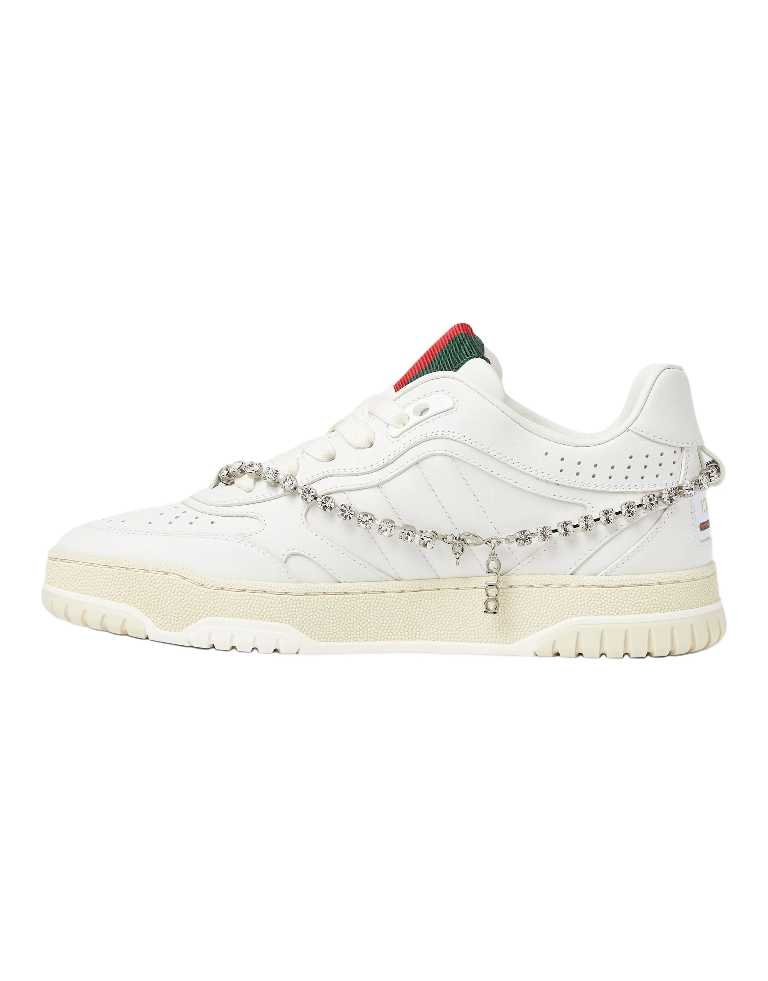GUCCI Women's Re Web Sneaker 'White Crystal Chain' Women's