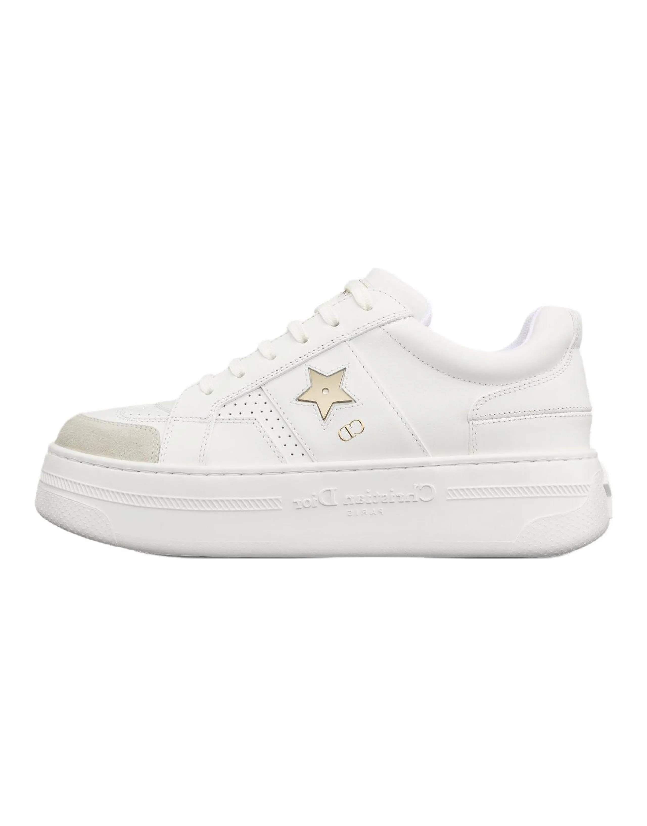 DIOR Star Low Top Skateboard Shoes Women's White