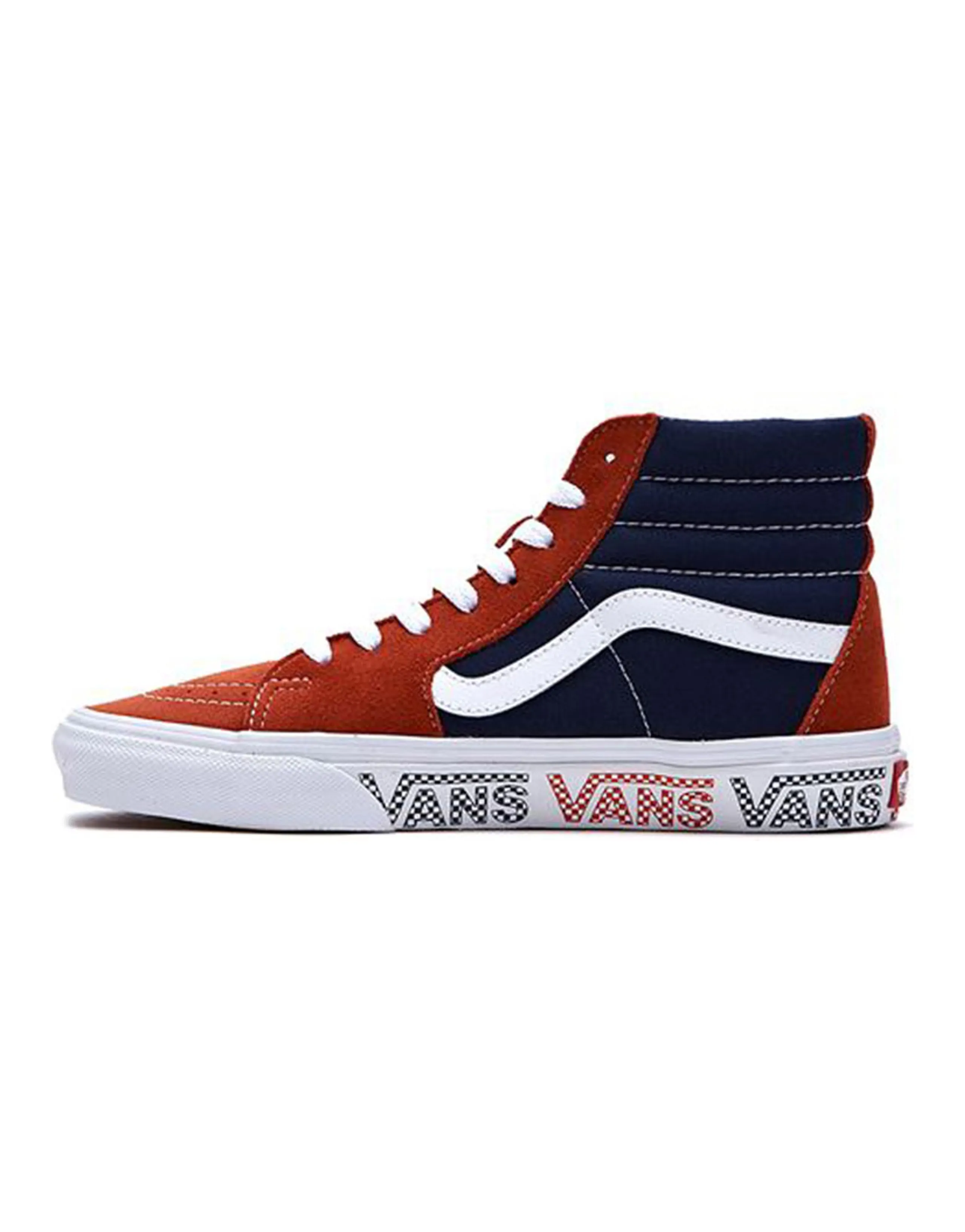 Vans Sk8 hi Orange Blue Splicing 'Black Brown'