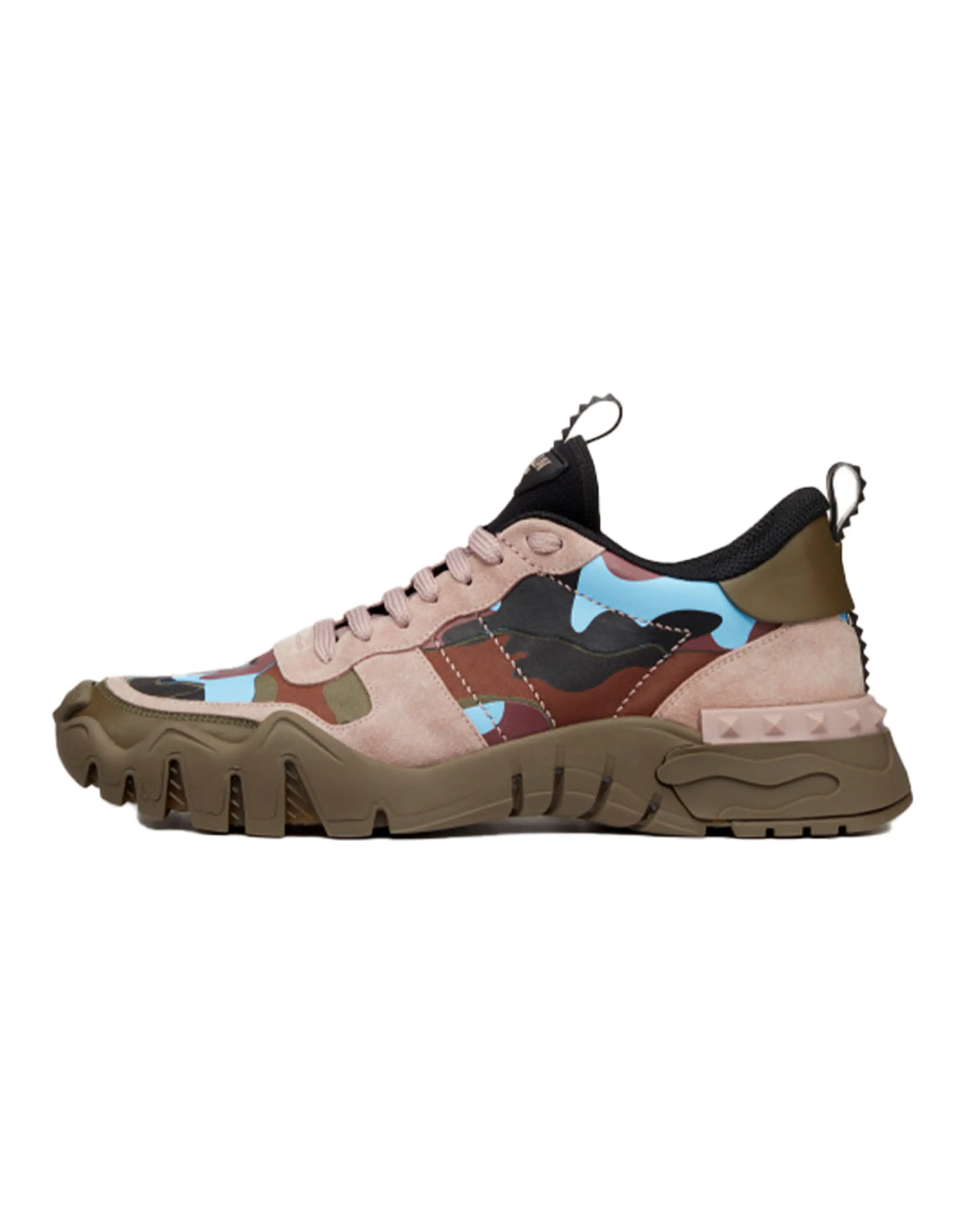 Valentino Rockrunner Lightweight Low-Top Casual Shoes Men's Brown