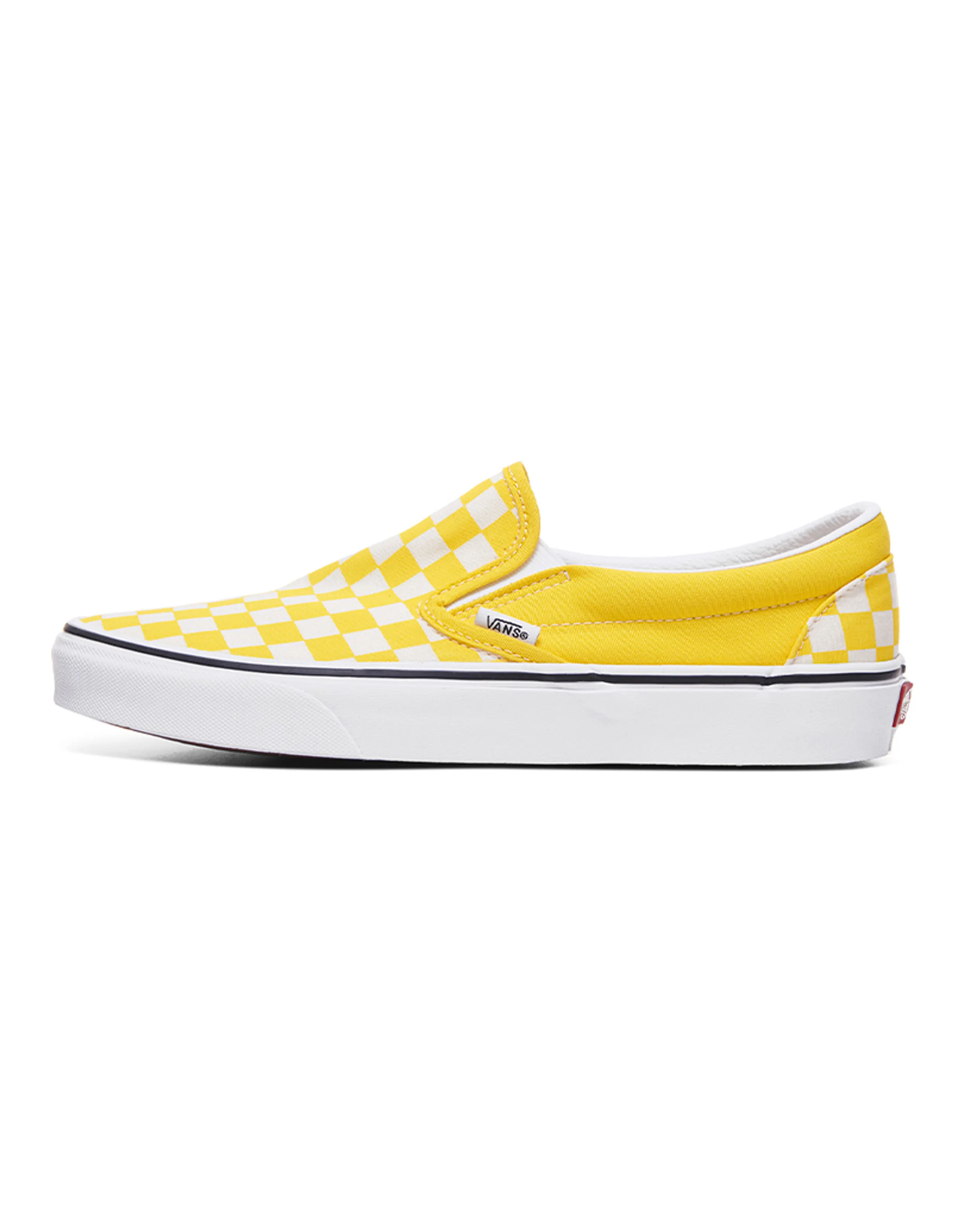 Vans Classic Slip On 'Checkerboard   Cyber Yellow'