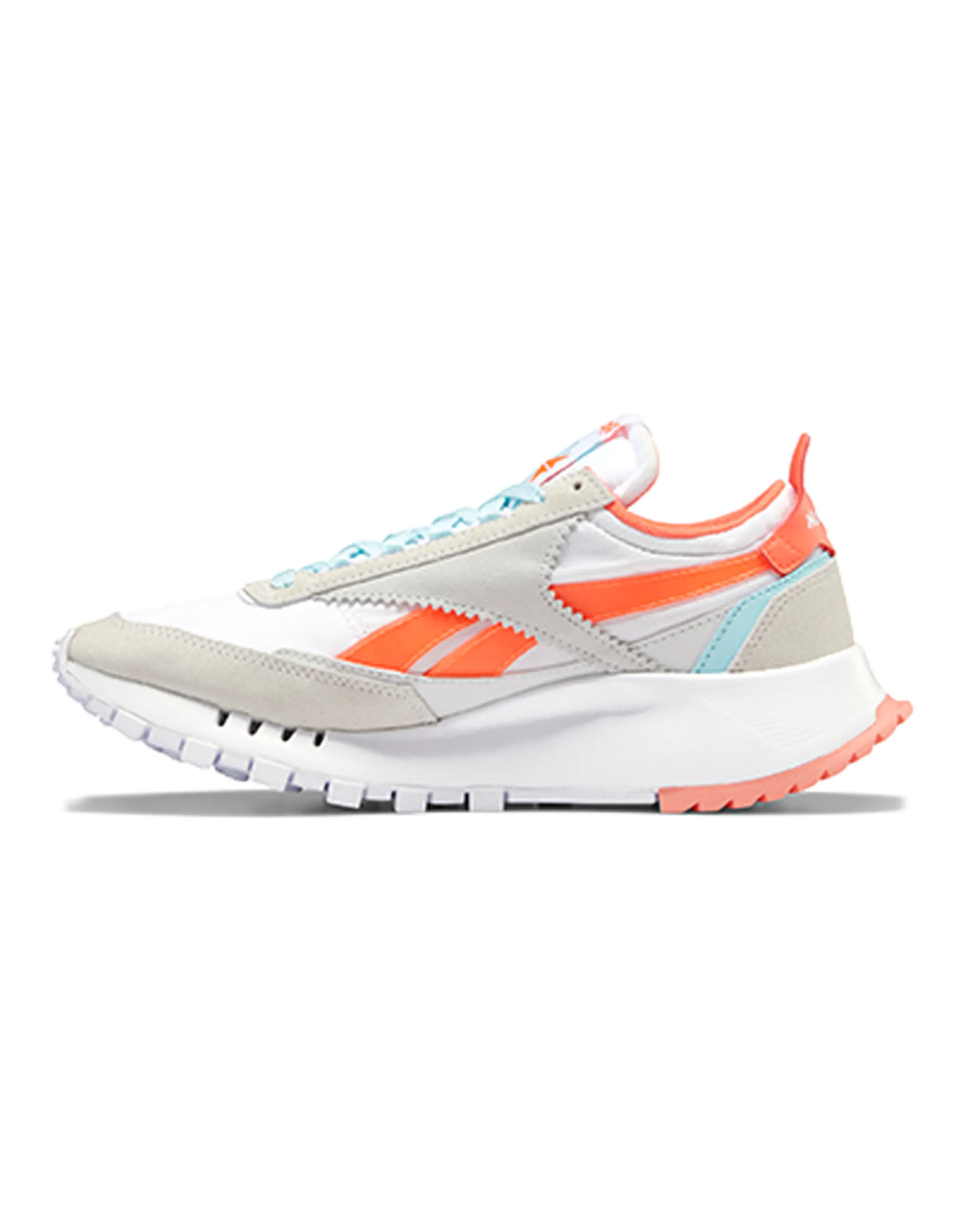 Reebok Classic Leather Legacy White Orange Flare Women's