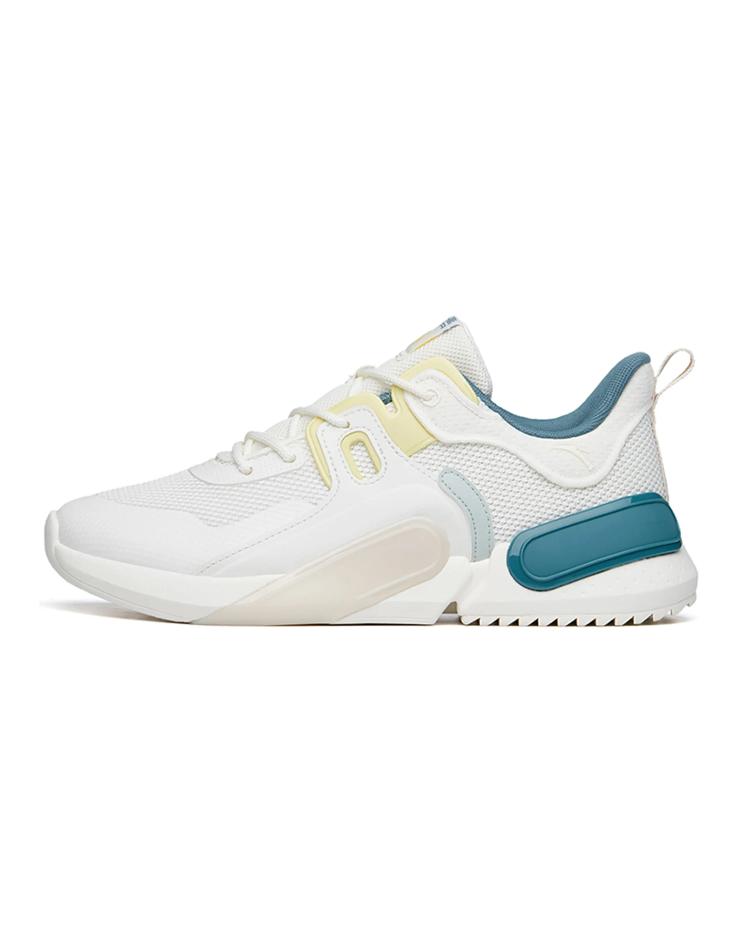ANTA Rubik's Cube Casual Shoes Men Low-Top Ivory White/Beige/Watermelon Grey