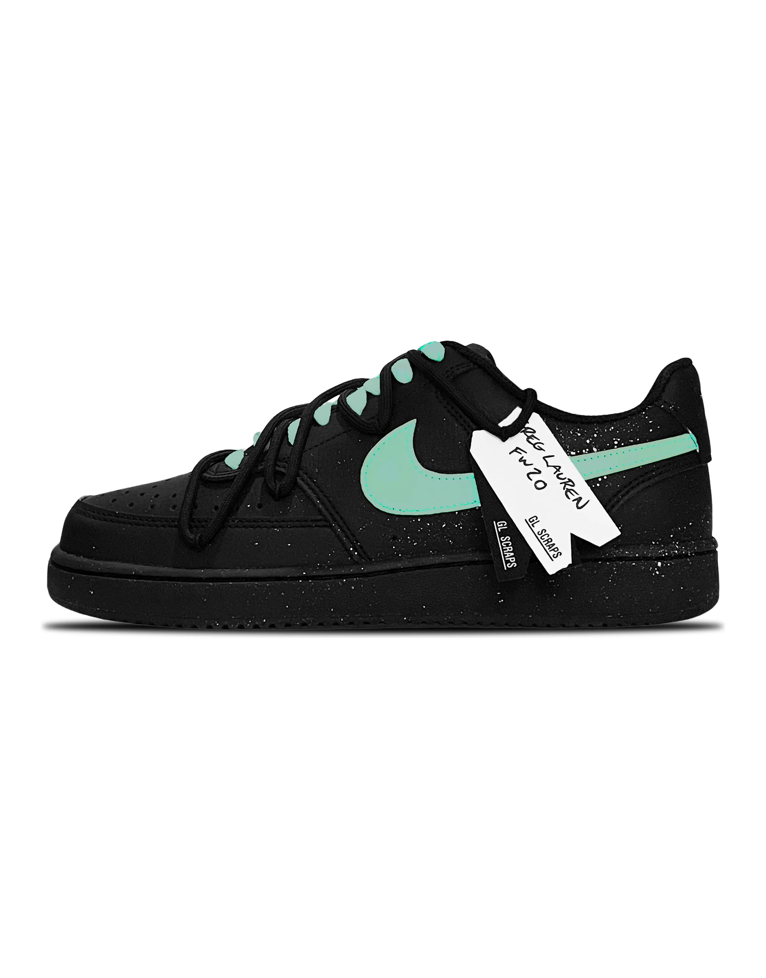Nike Court Vision Low Quick-Drying Impact Resistance Low-Top Skateboard Shoes Unisex Black Green
