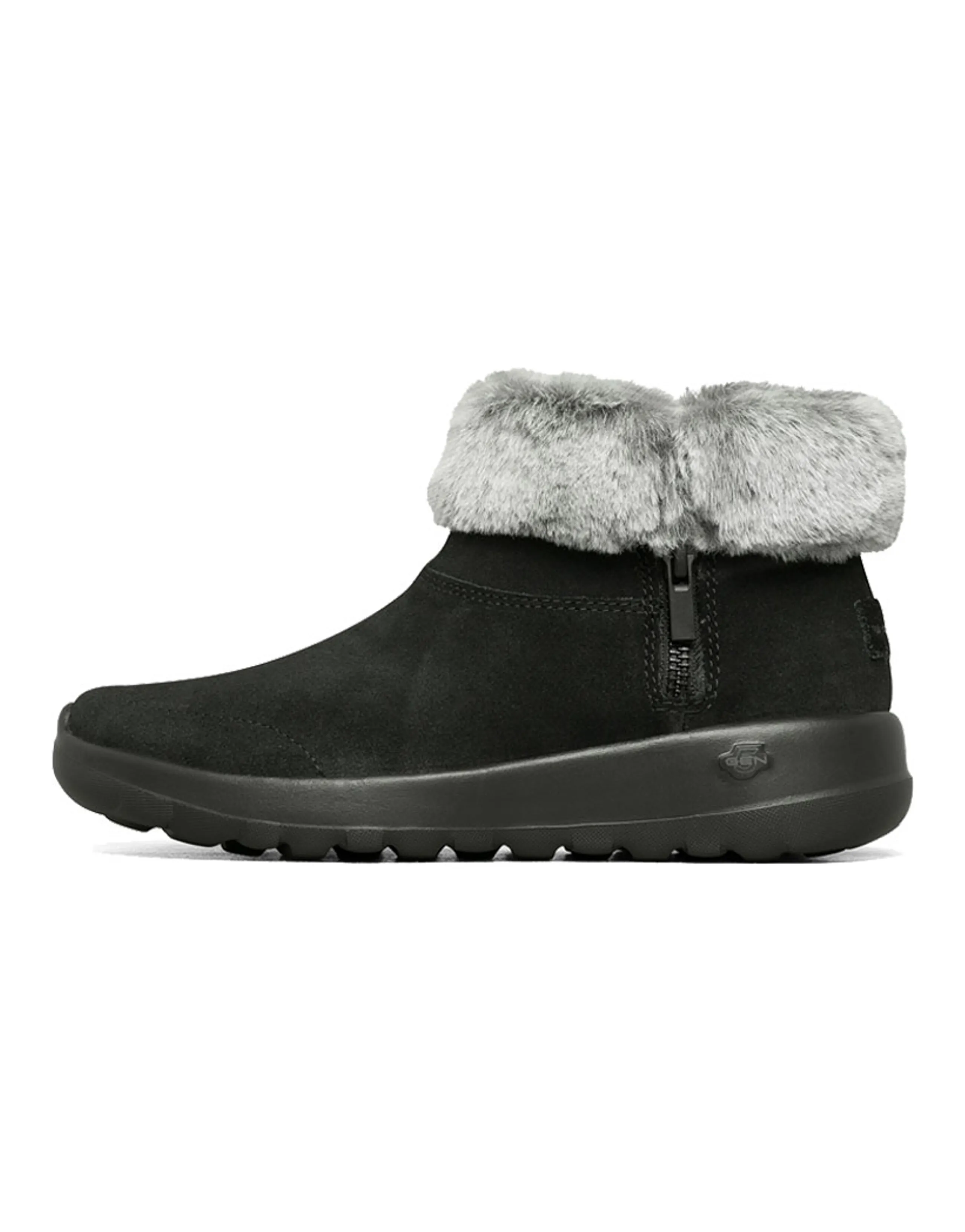 Skechers On The Go Joy Snow Boots Fur 'Black White' Women's