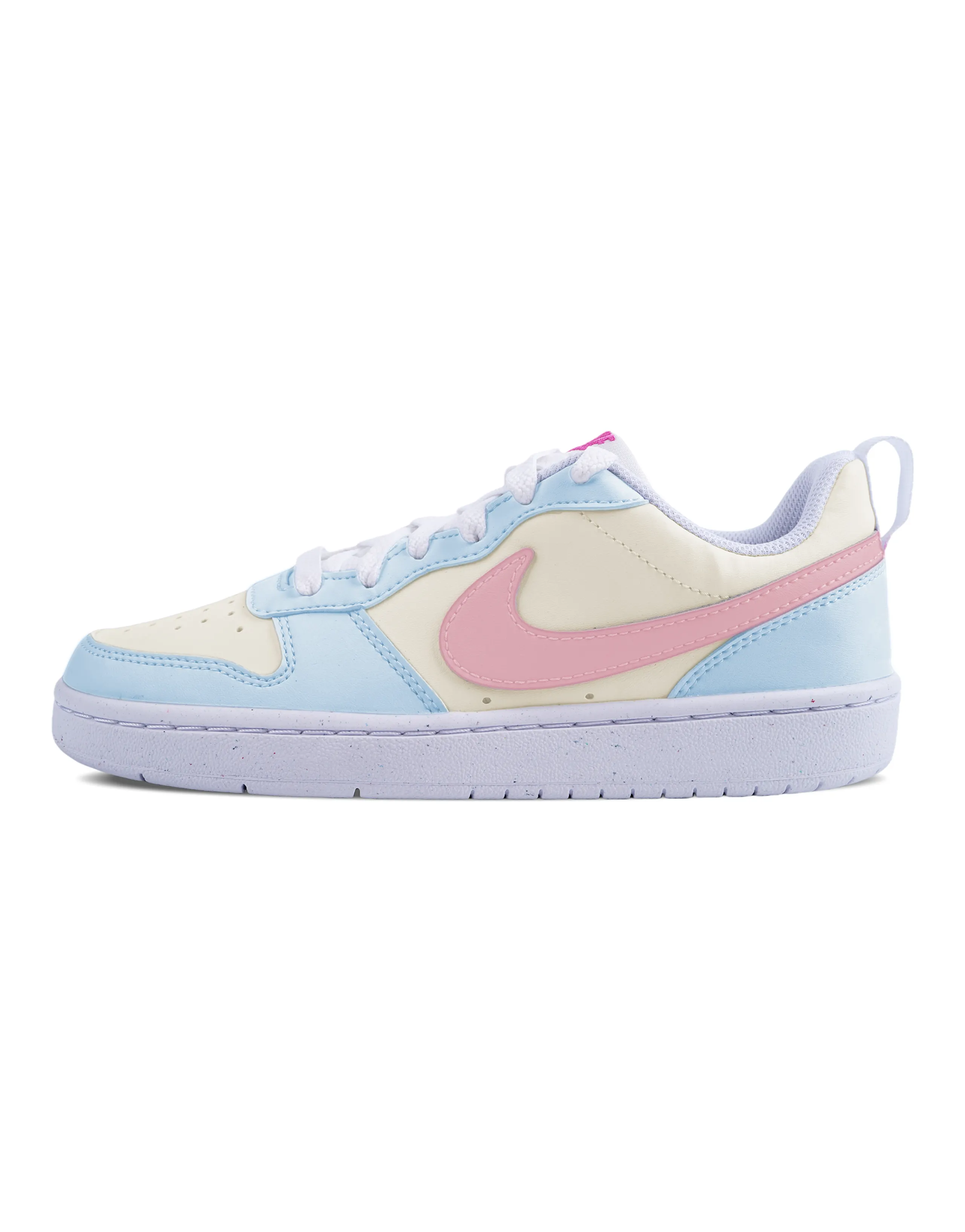 Nike Court Borough Skateboard Shoes Women's Low-Top Blue Pink