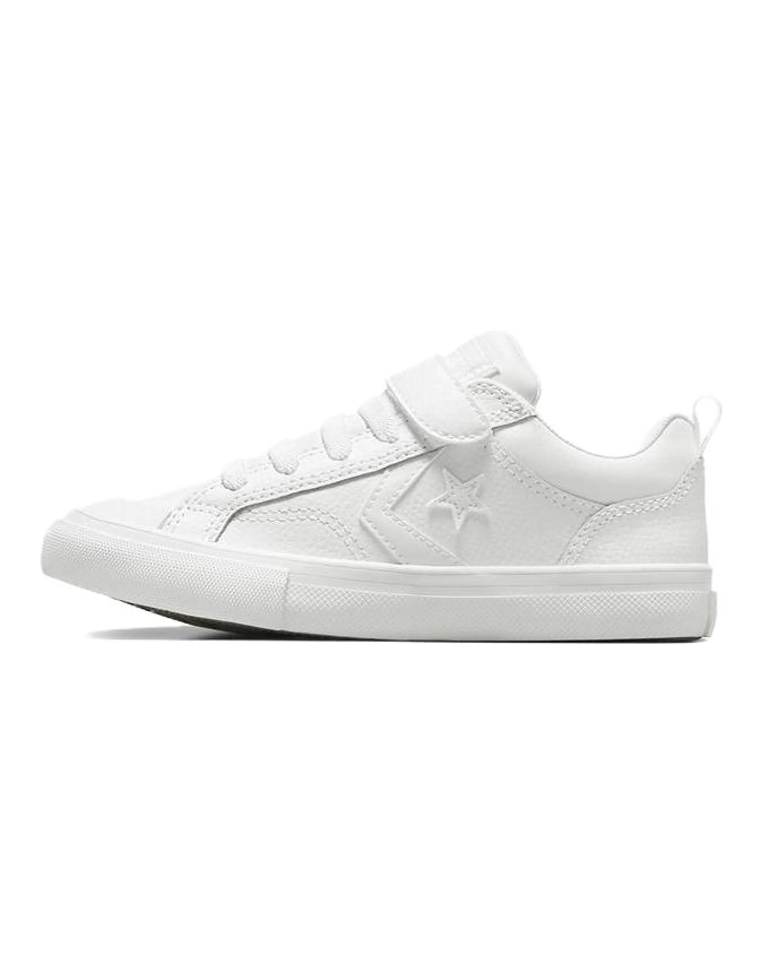 Pre-school Converse Anti-Slip Wear-Resistant Low-Top Kids' Skateboarding Shoes White