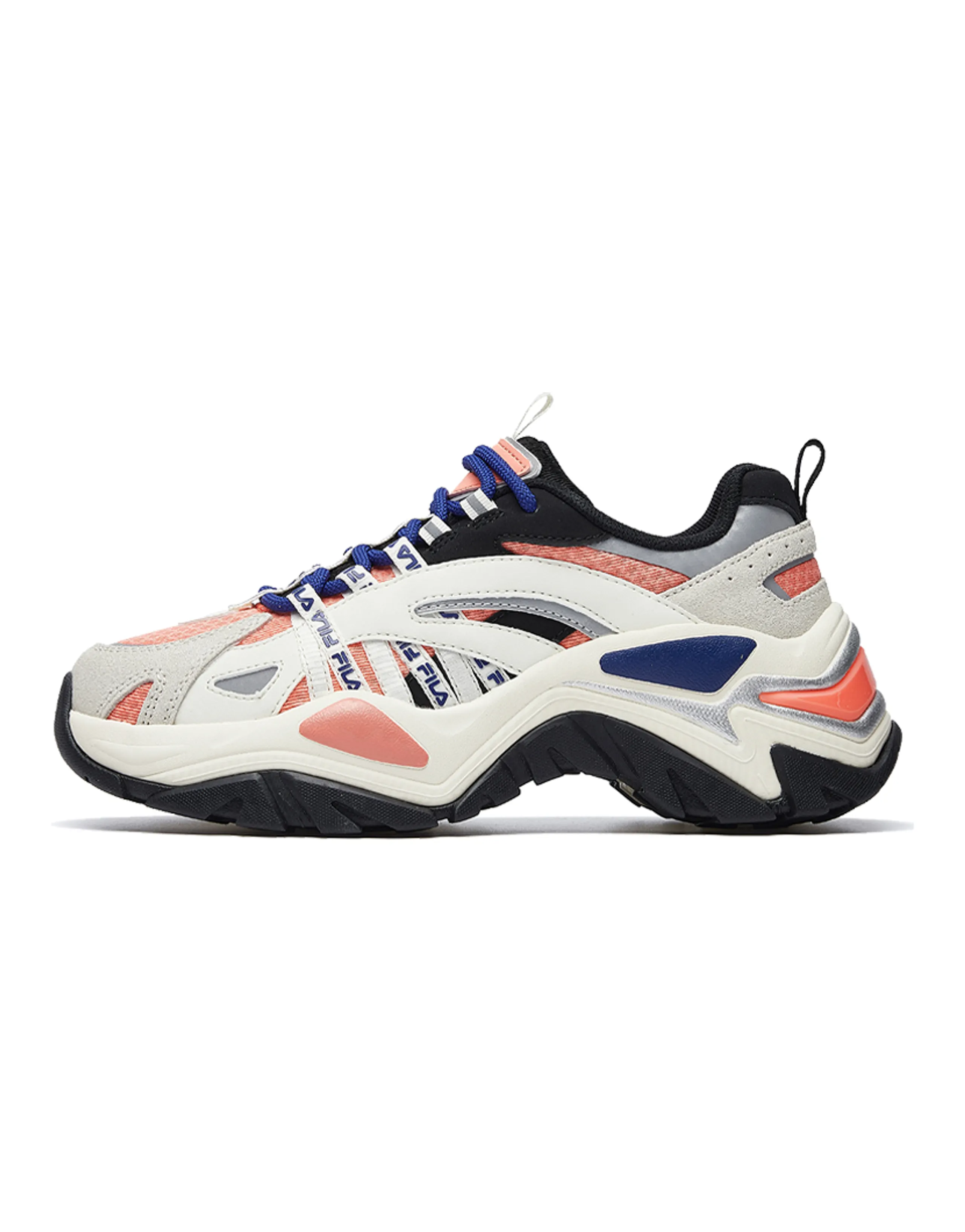 FILA Fishbone Casual Shoes Women's Low-Top Desert Pink/Milk White