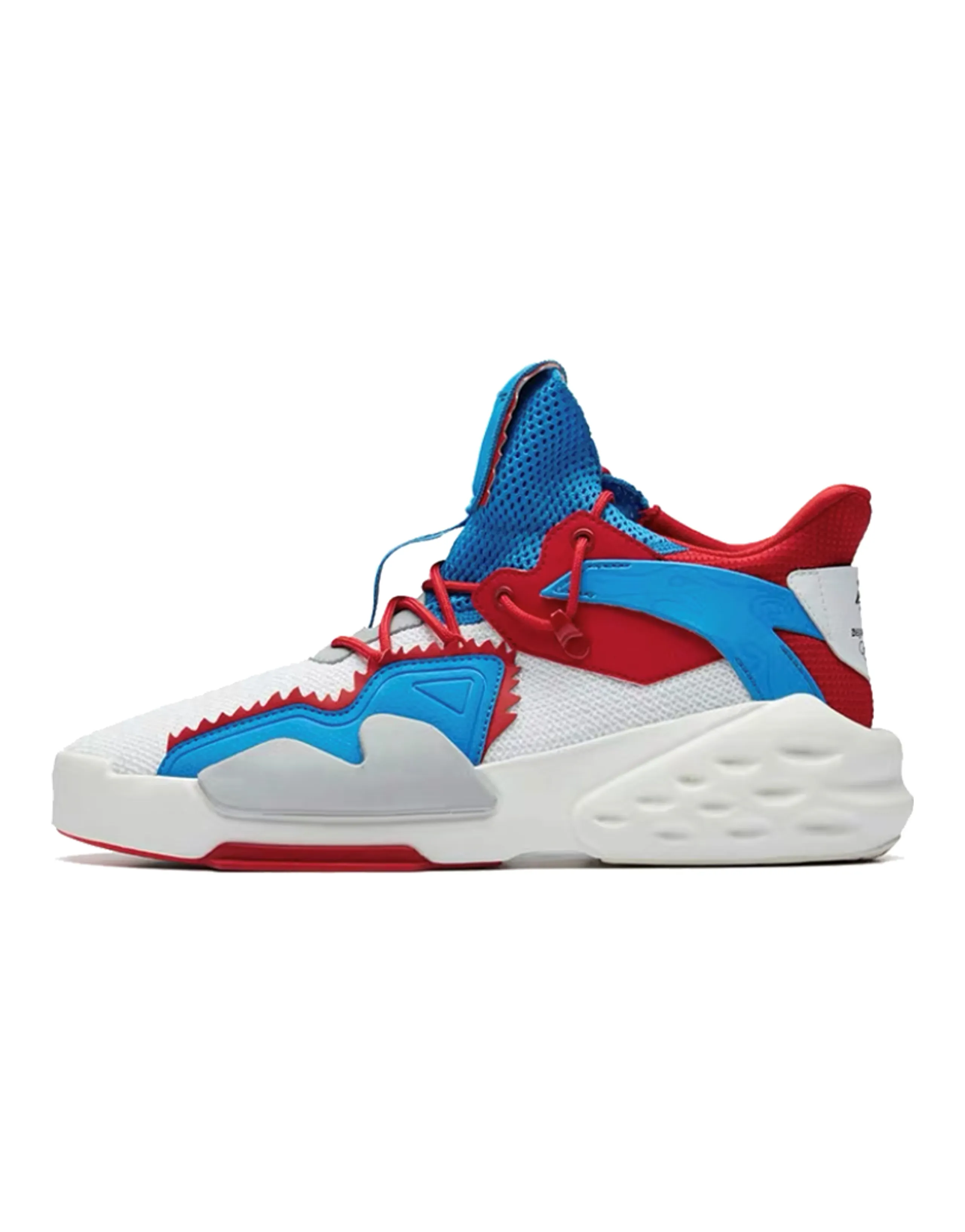 Anta Bastard Durable Breathable Full Coverage Lightweight Mid-Top Casual Shoes Men's Red Blue