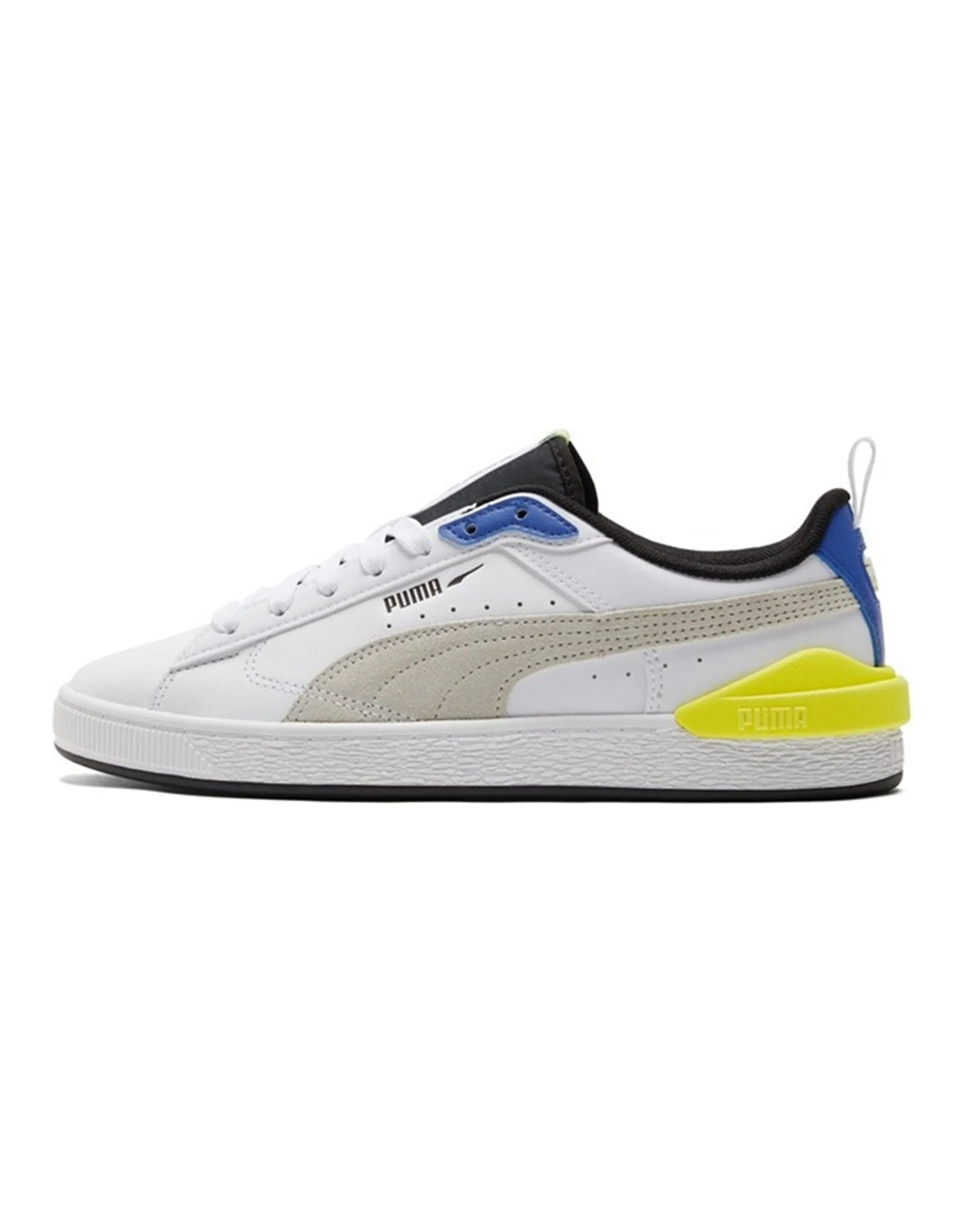 PUMA Suede Bloc 'White Silver Blue'