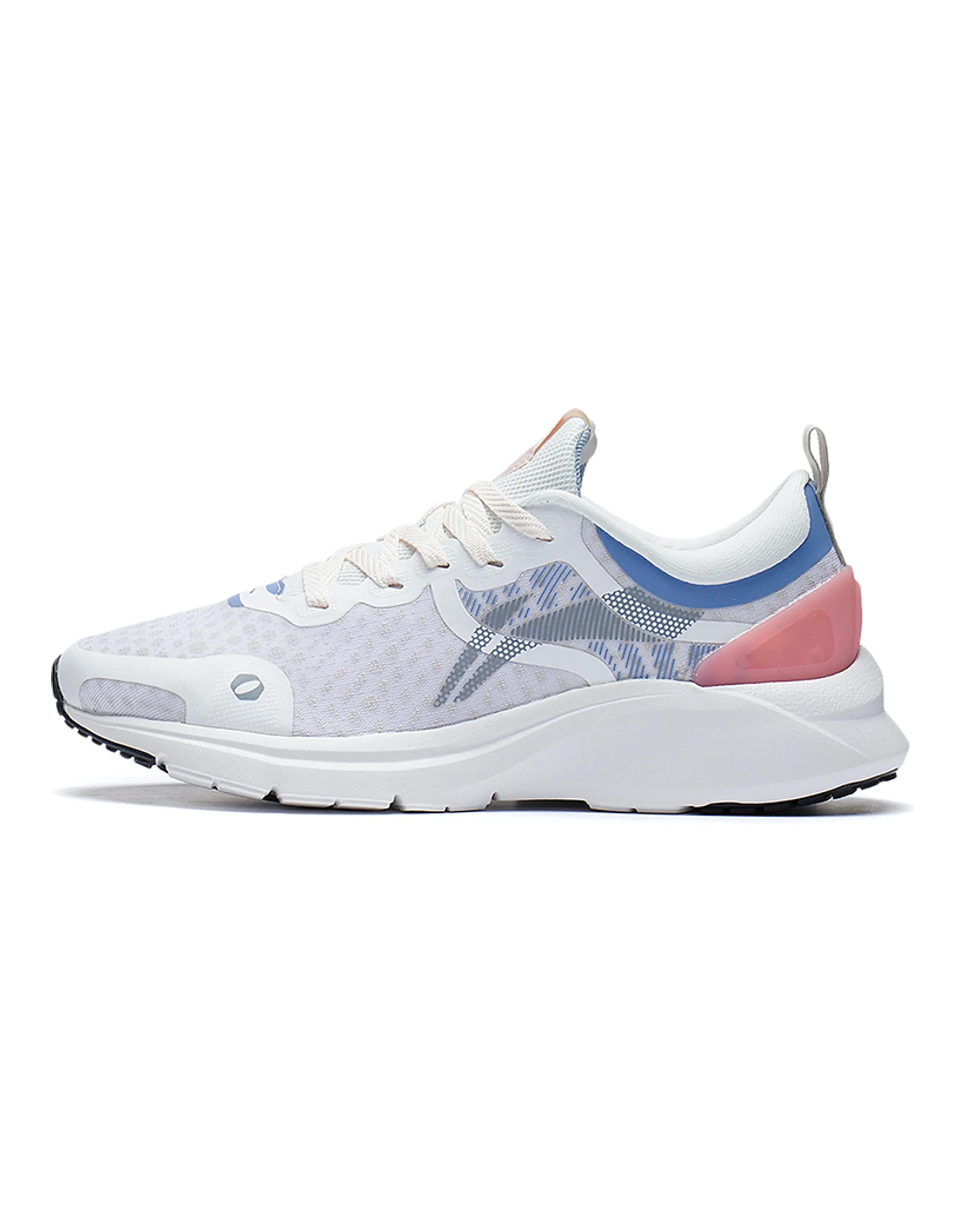 LINING YunQue Casual Shoes Women's Low-Top Standard White/Antarctic Gray