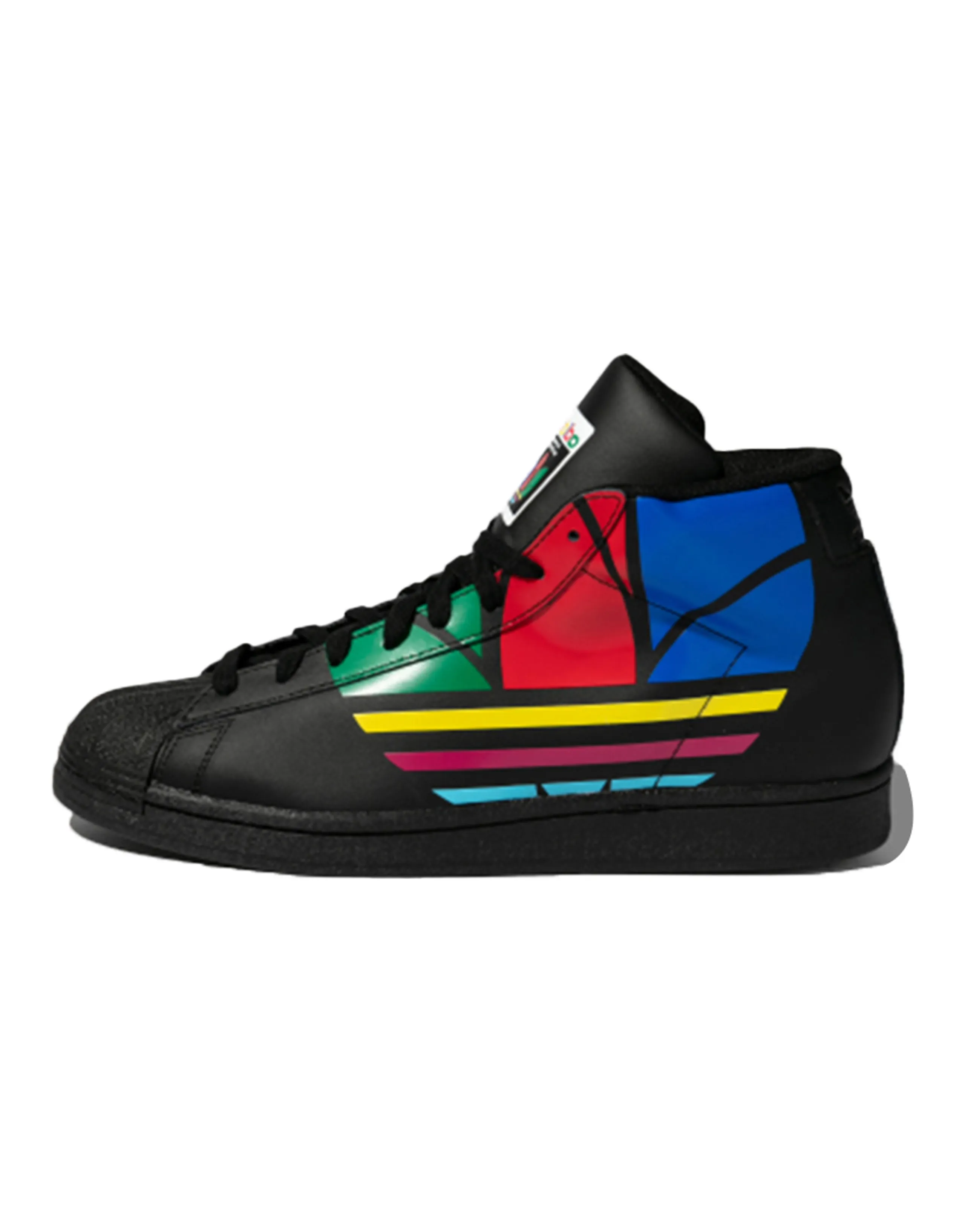 Adidas Originals Pro Model Mid-Top Skateboard Shoes Unisex Black Red