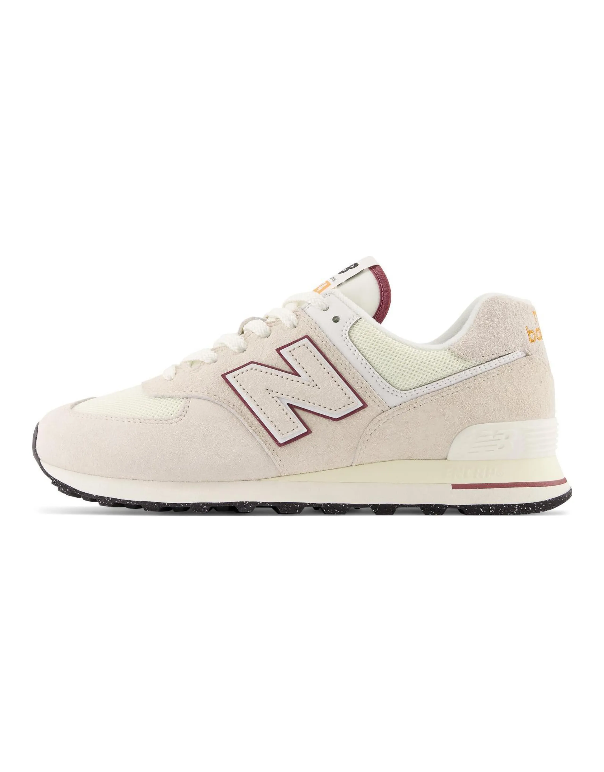 New Balance 574 Off White Burgundy 2023