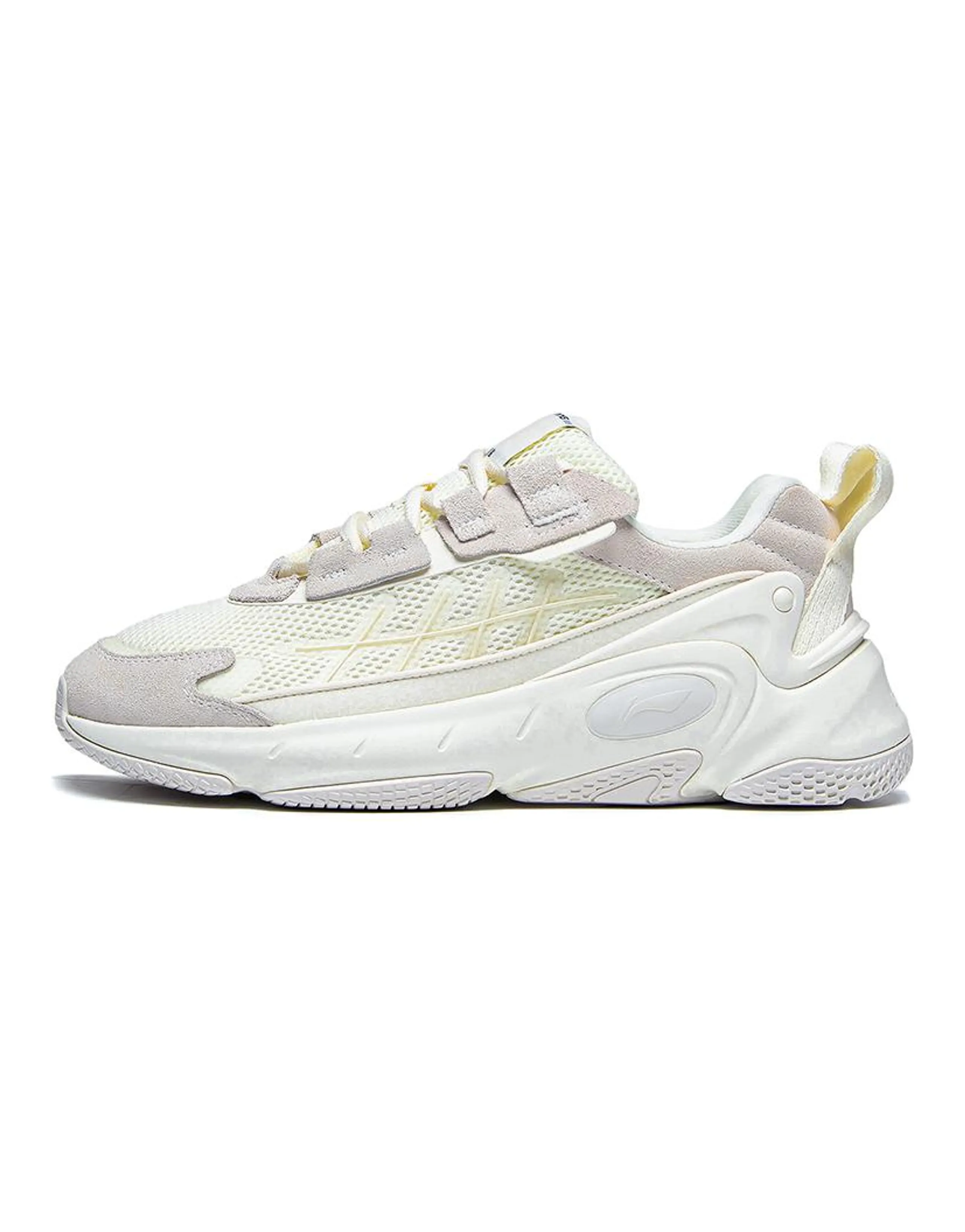 LiNing Nebula 2K Anti-Slip Wear-Resistant Low-Top Sports Casual Shoes Women's Ecru