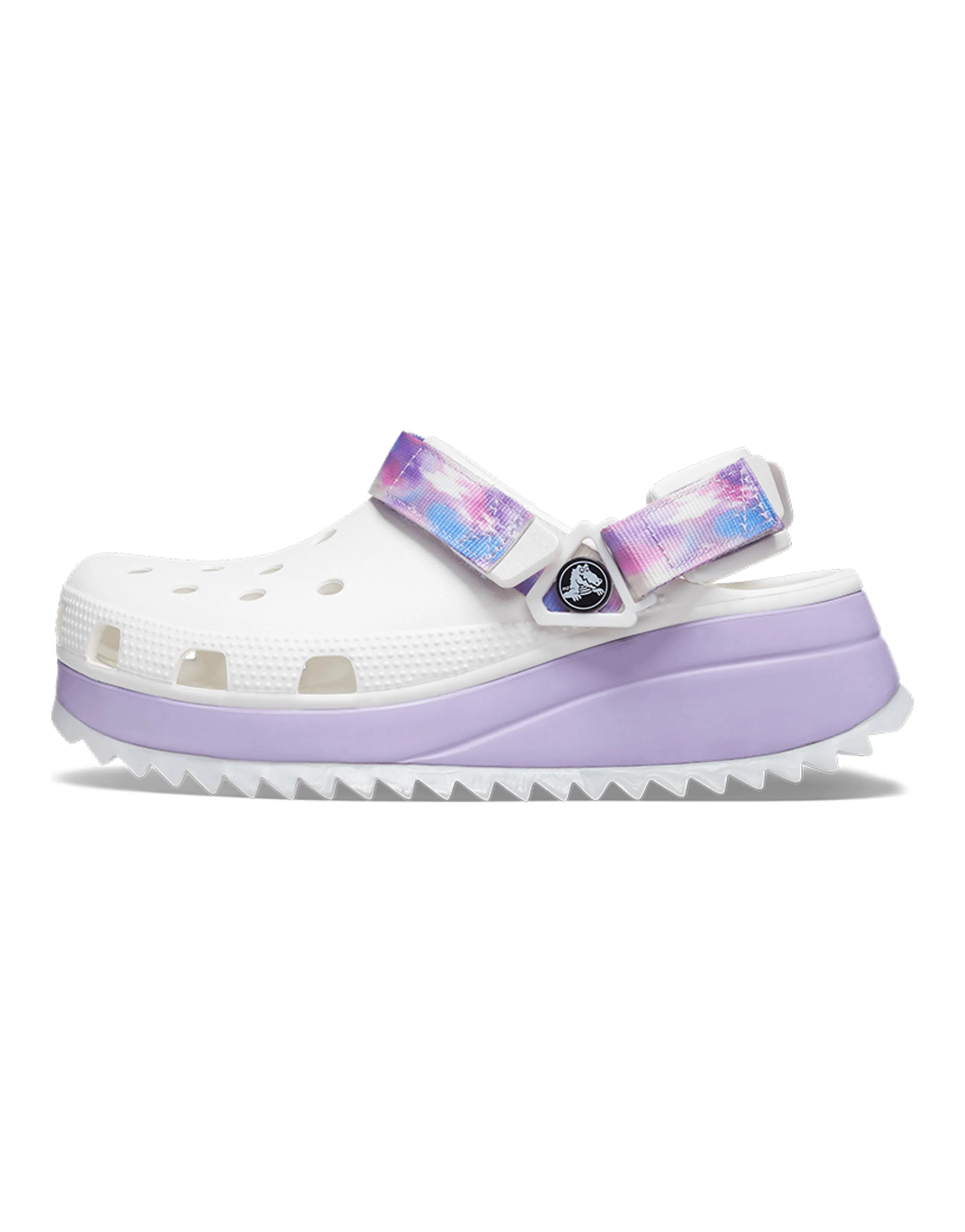 Crocs Classic Casual Unisex White Purple Sandals 'White Purple'