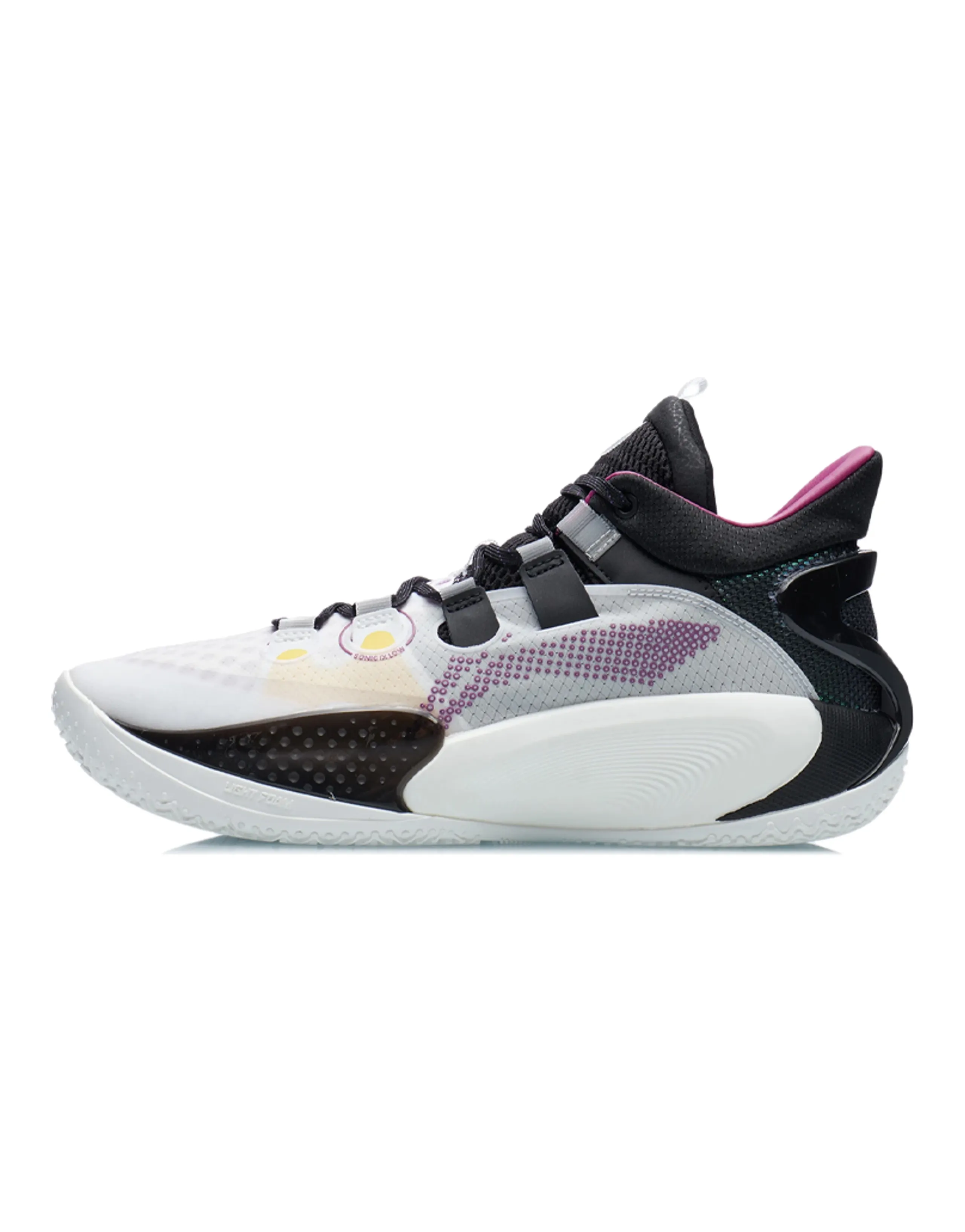 LINING SONIC 9 Basketball Shoes Men Mid-Top Standard White/Black