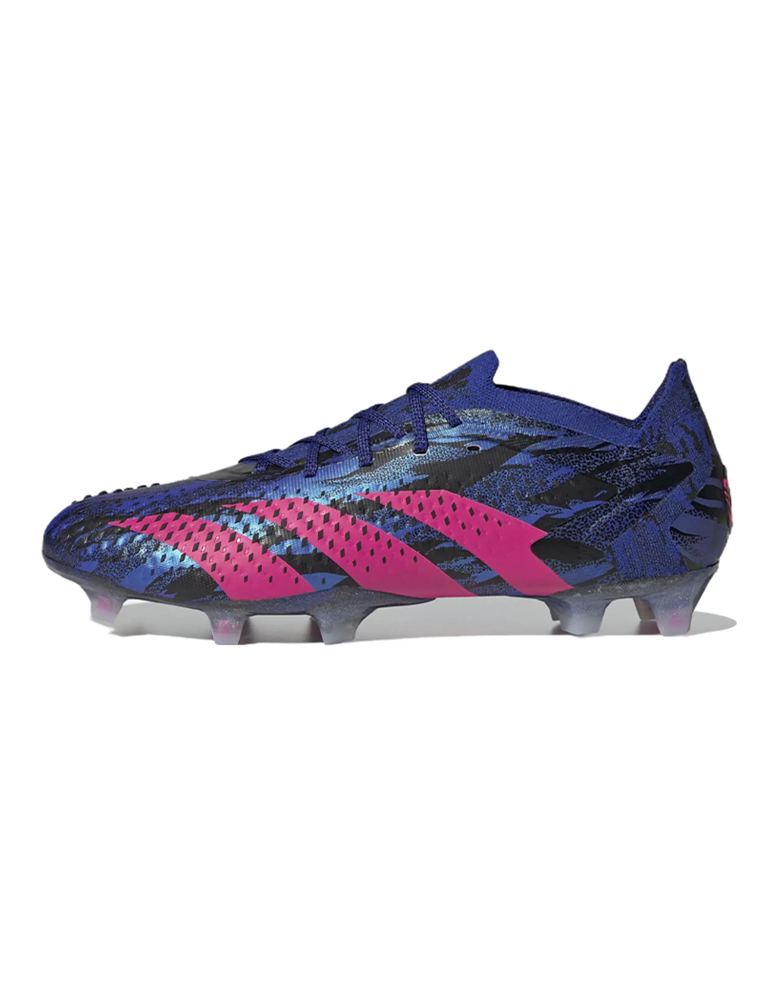 adidas Predator PP.1 L FG Natural Grass Slip-Resistant Wear-Resistant Lightweight Soccer Cleats Blue Red