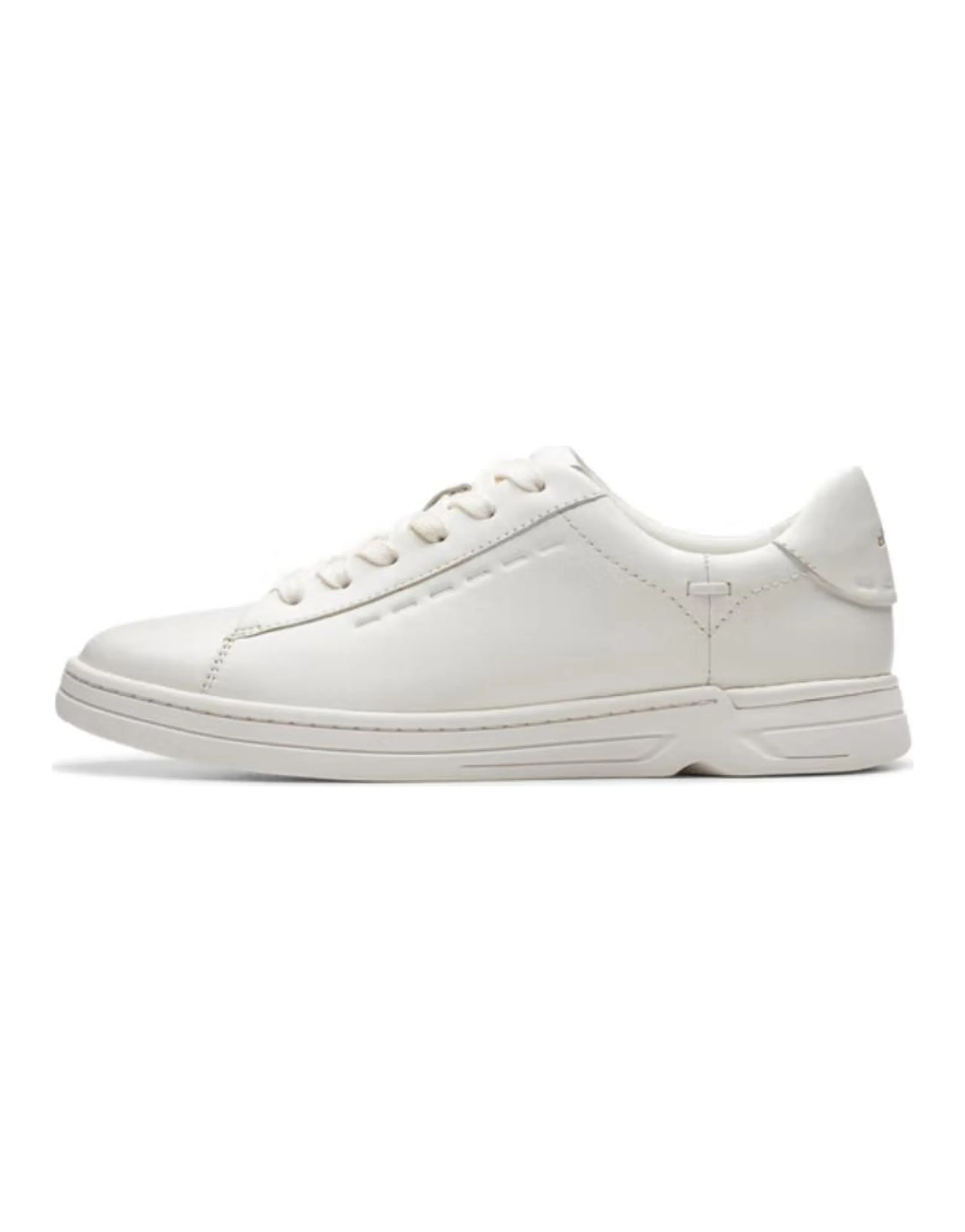 Clarks Low-Top Skateboard Shoes Women's White