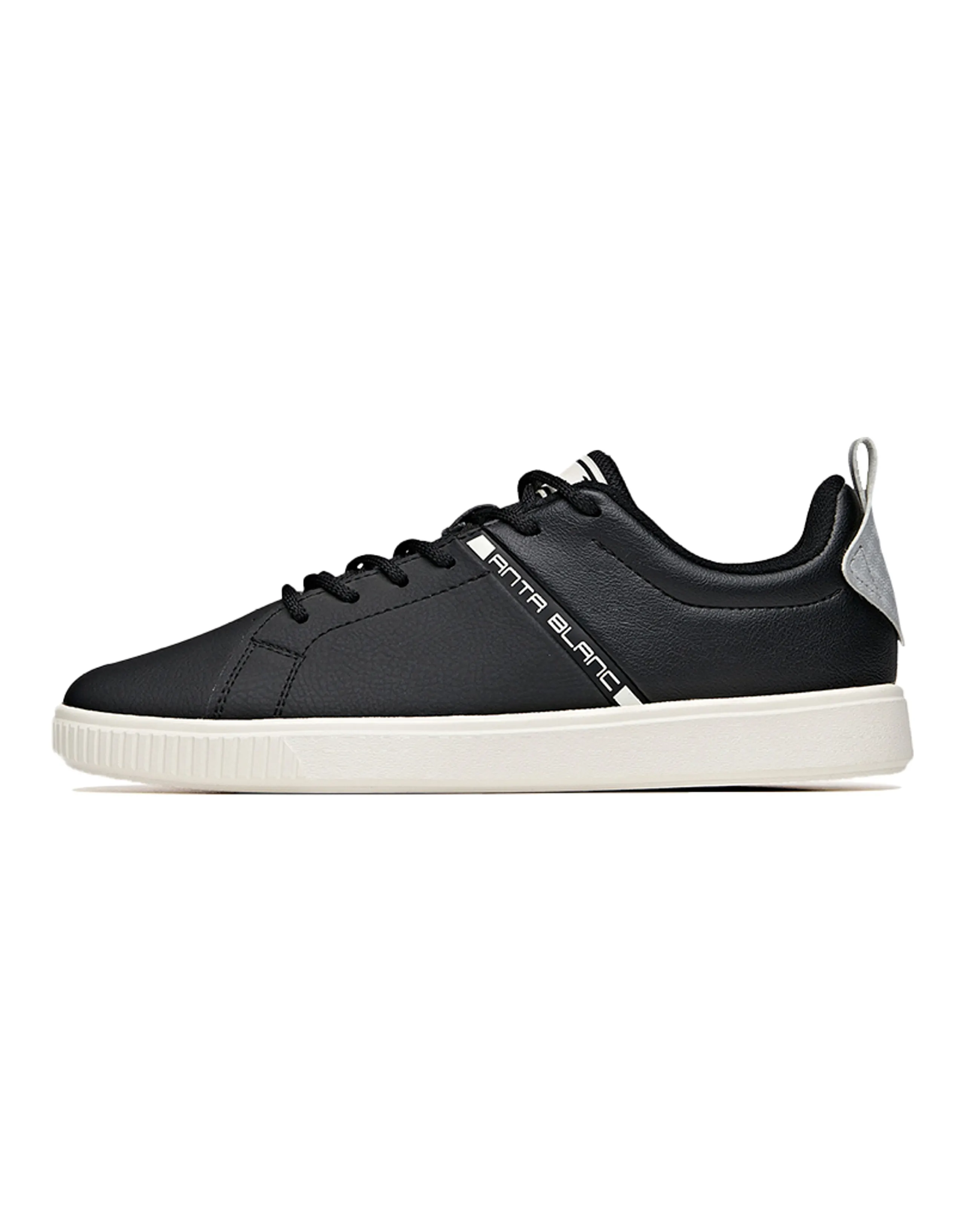 Anta Low-Top Skateboard Shoes Women's Black Silver White