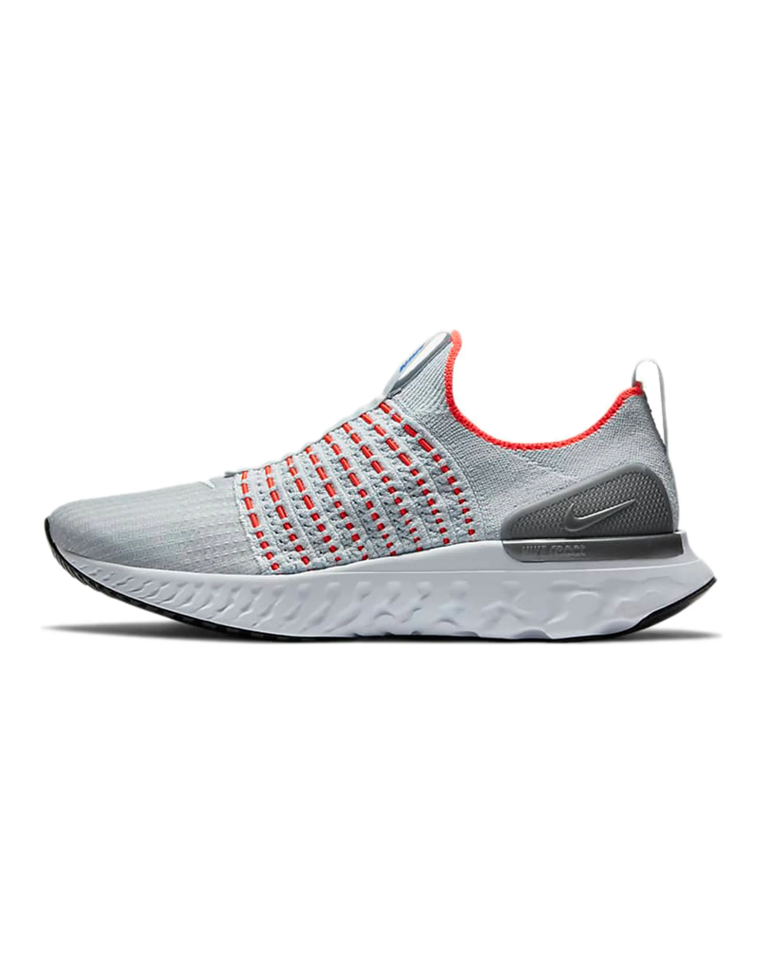 Nike React Phantom Run Flyknit 2 Pure Platinum Flash Crimson