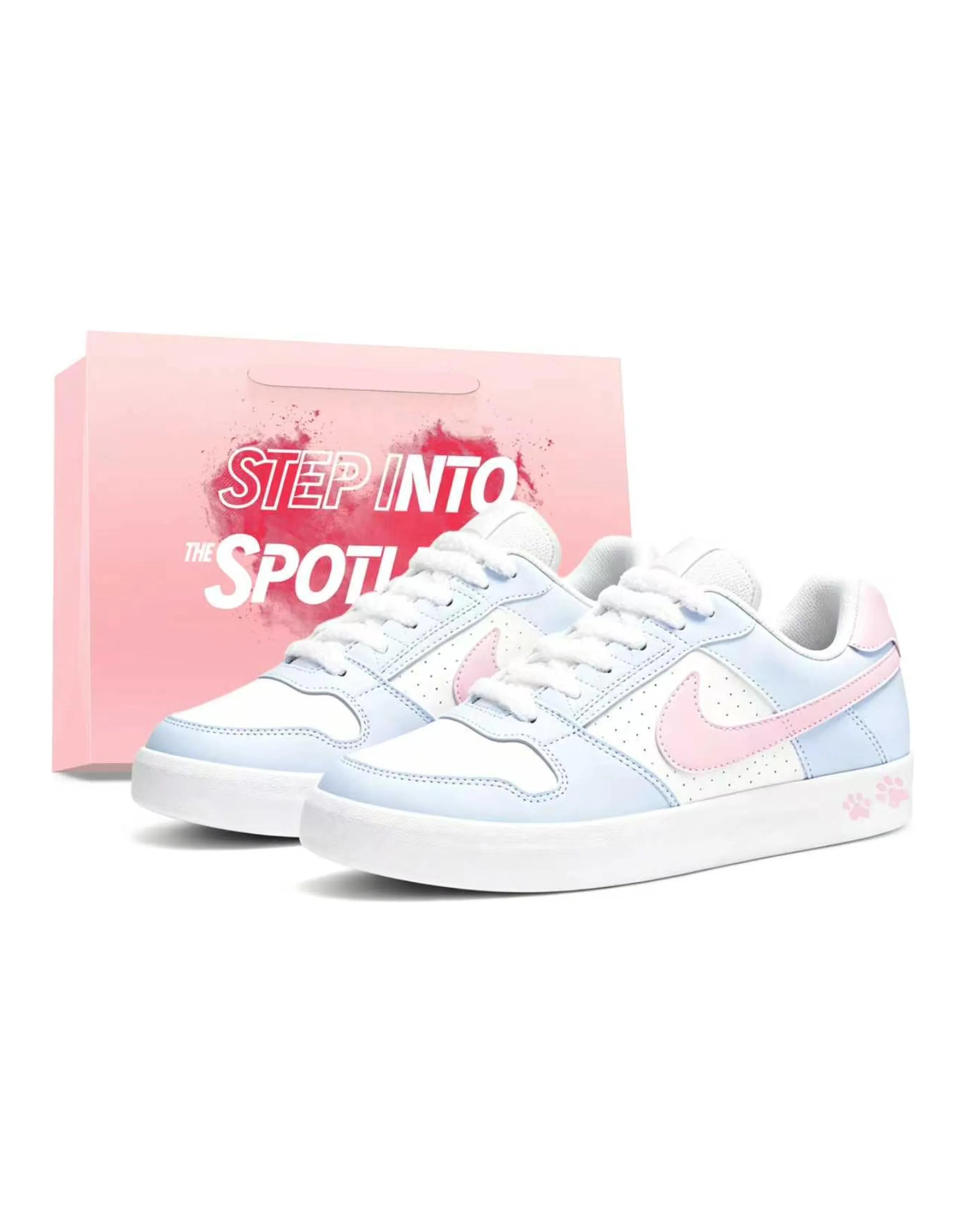 Nike SB Delta Custom Summer Breathable Dopamine Sweet Cute Student Low-Top Skate Shoes Unisex