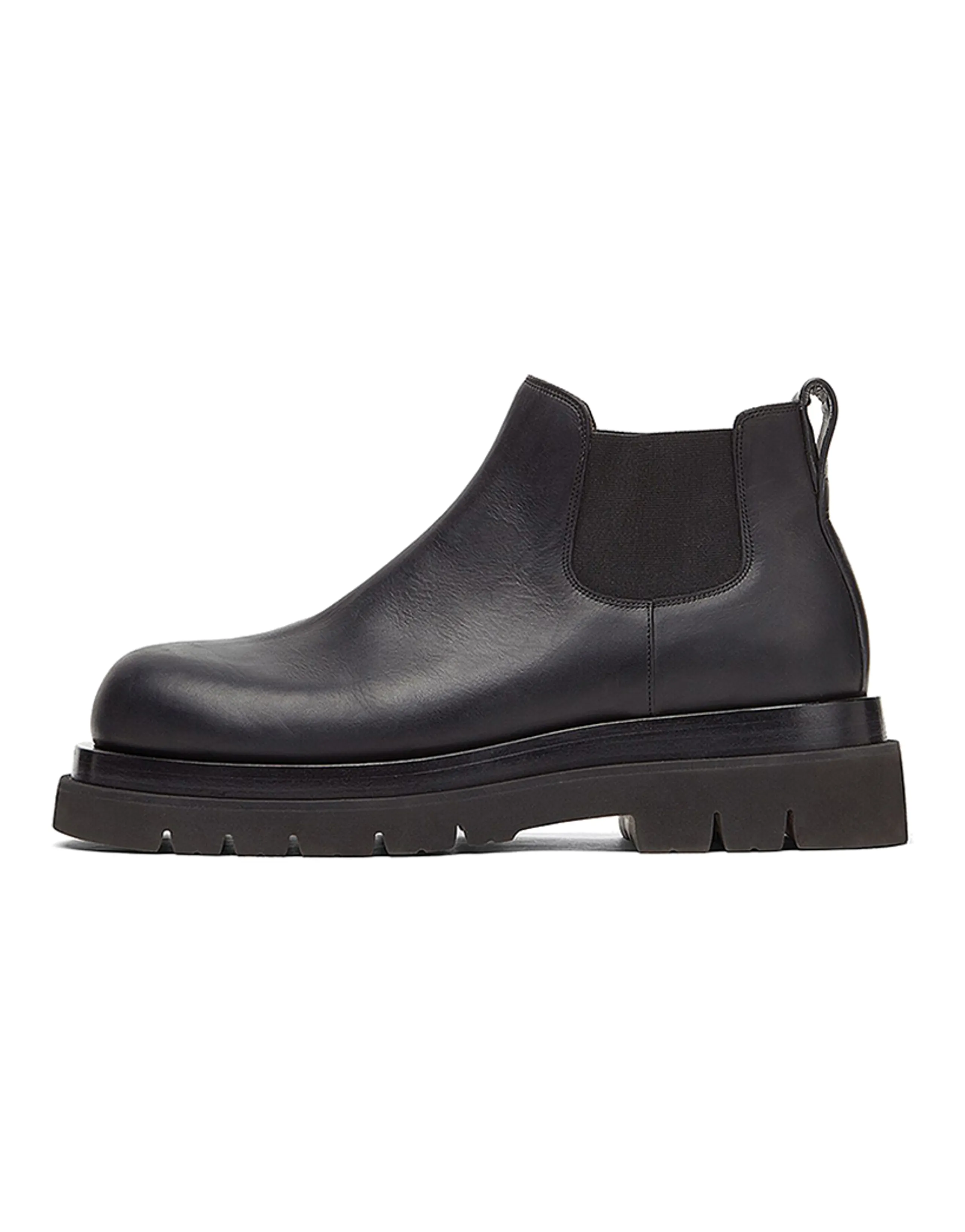Bottega Veneta BV Lug Ankle-Length Chelsea Boots Men's Black