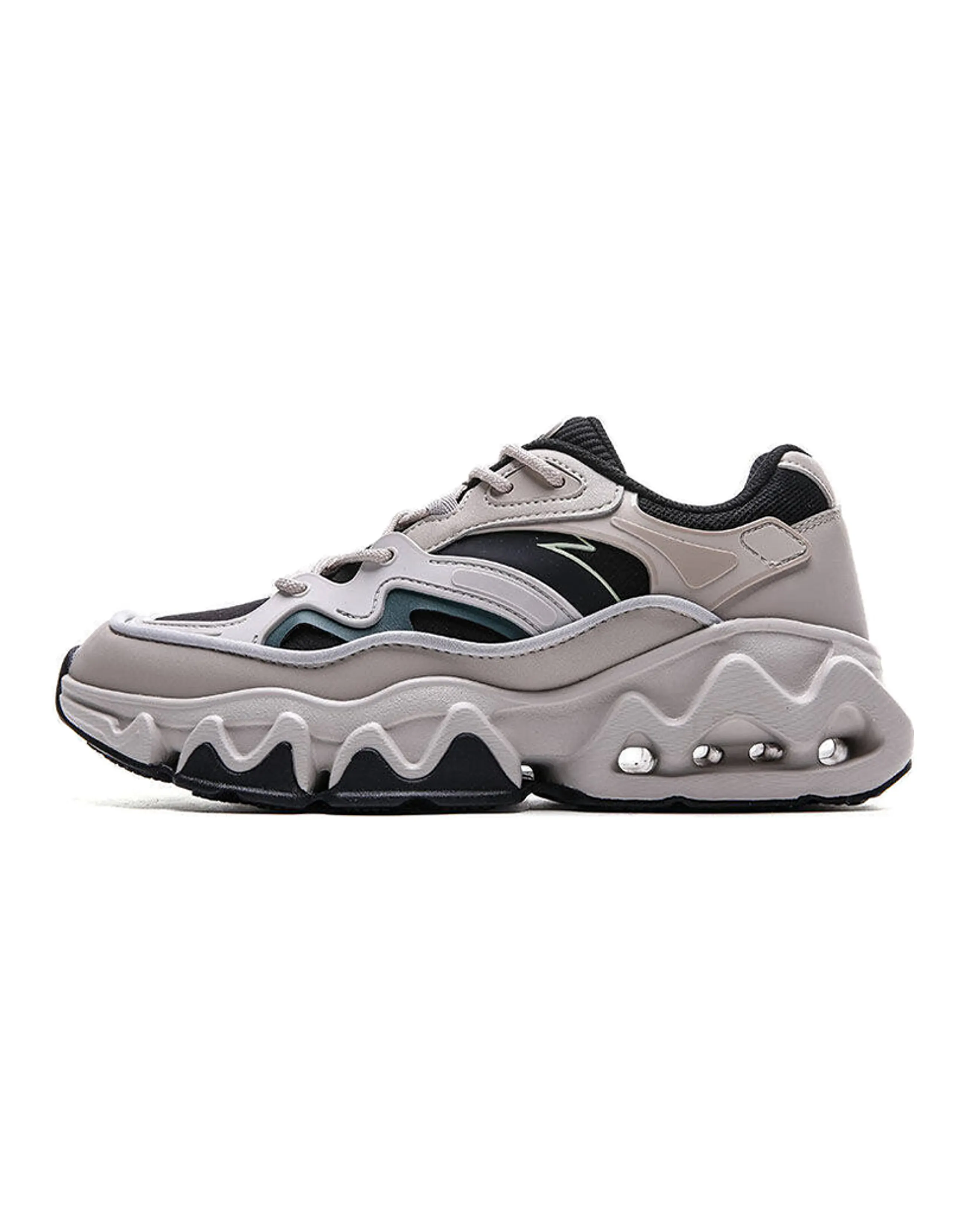 ANTA Chunky Sneakers Men Low-Top Black/Second Gray