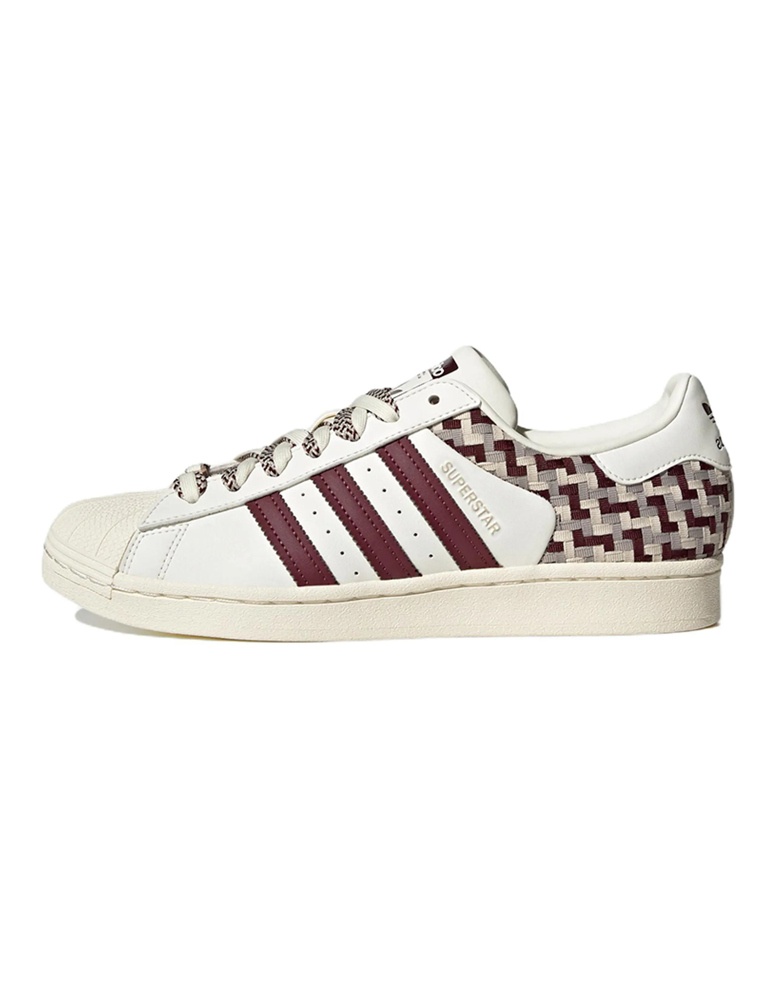 Adidas Originals Superstar Skateboard Shoes 'Off White Maroon' Women's