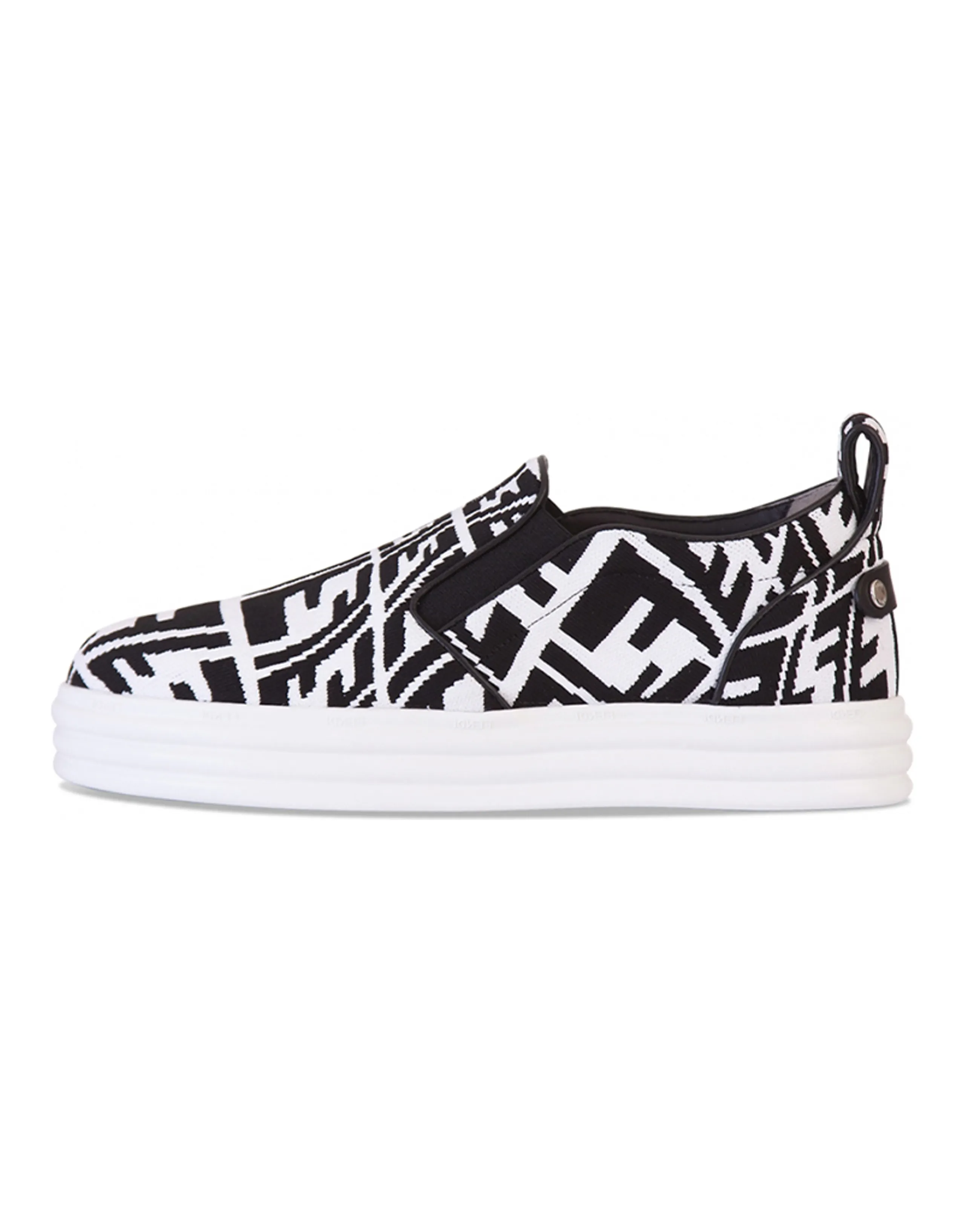 FENDI Stylish Skateboarding Shoes Women's Black White