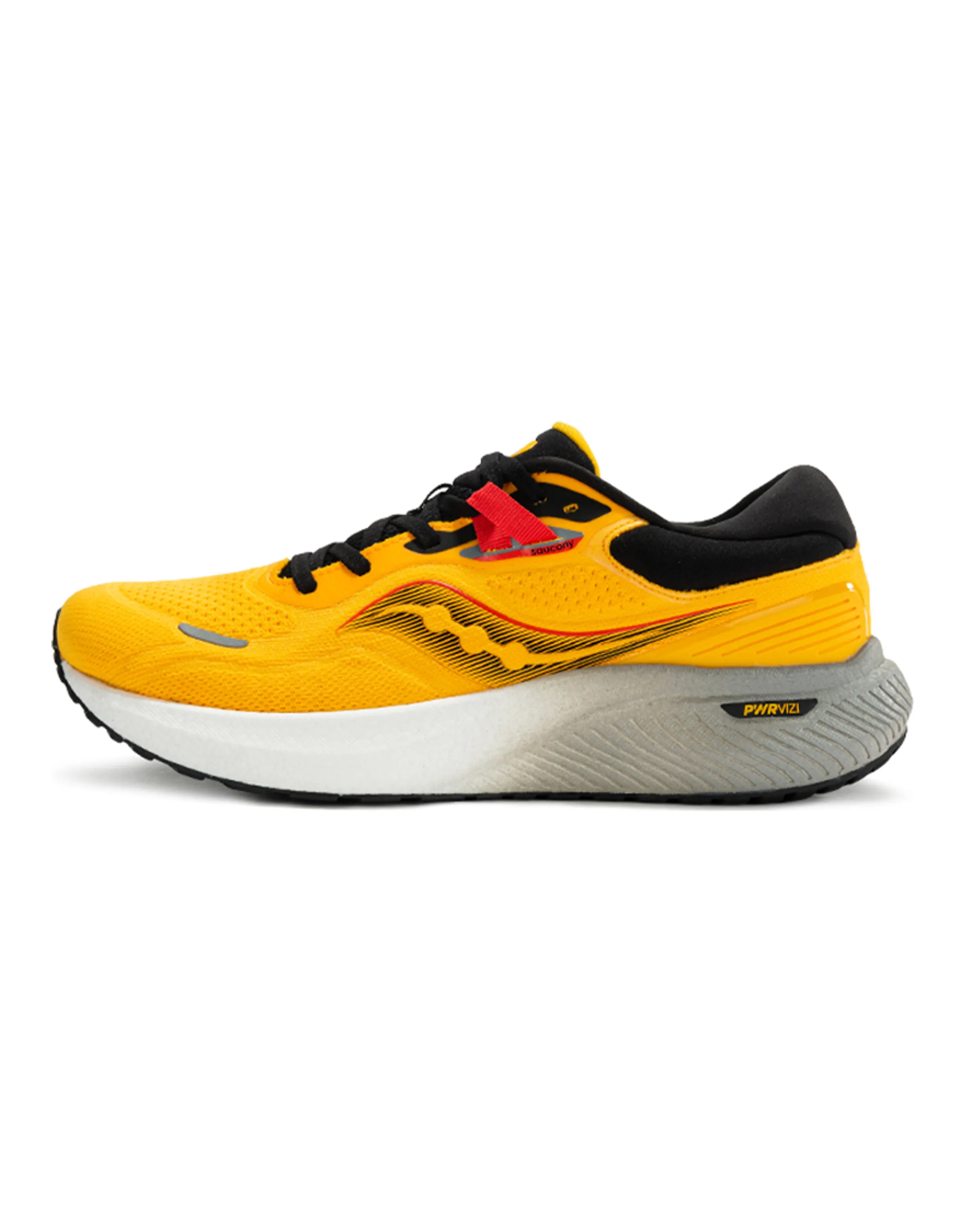 Saucony Surge 1 Durable Breathable Low-Top Casual Running Shoes Men's Black Yellow