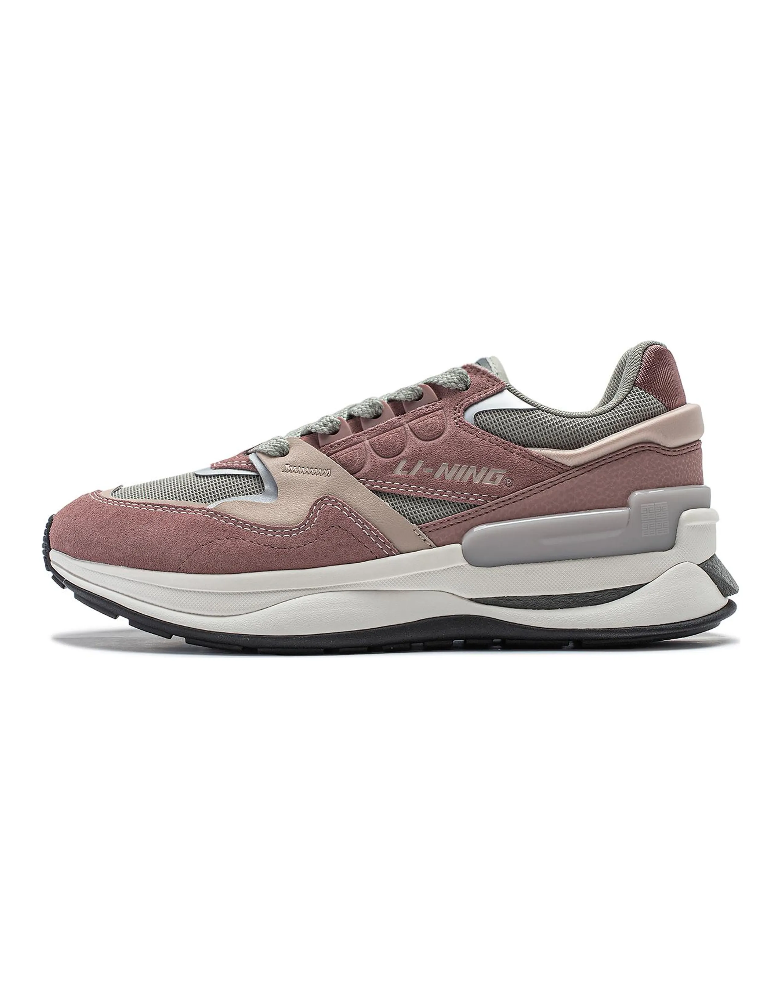 LINING 001 Innocence V2 Casual Shoes Men Low-Top Red Branch Brown/Ground Frost Gray/Mist Apricot