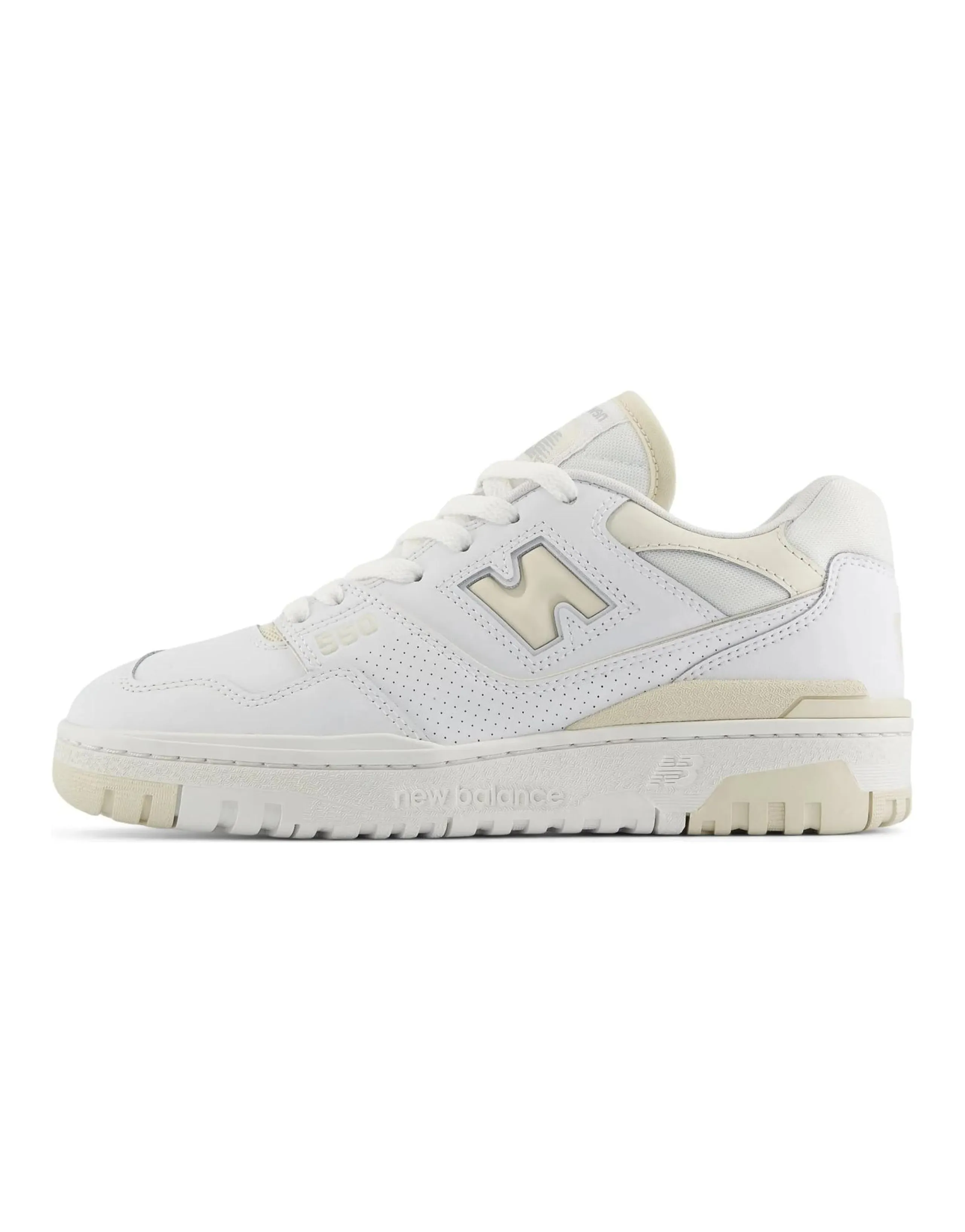 New Balance NB 550 Comfortable Versatile Low-Top Sneakers Women's White Beige