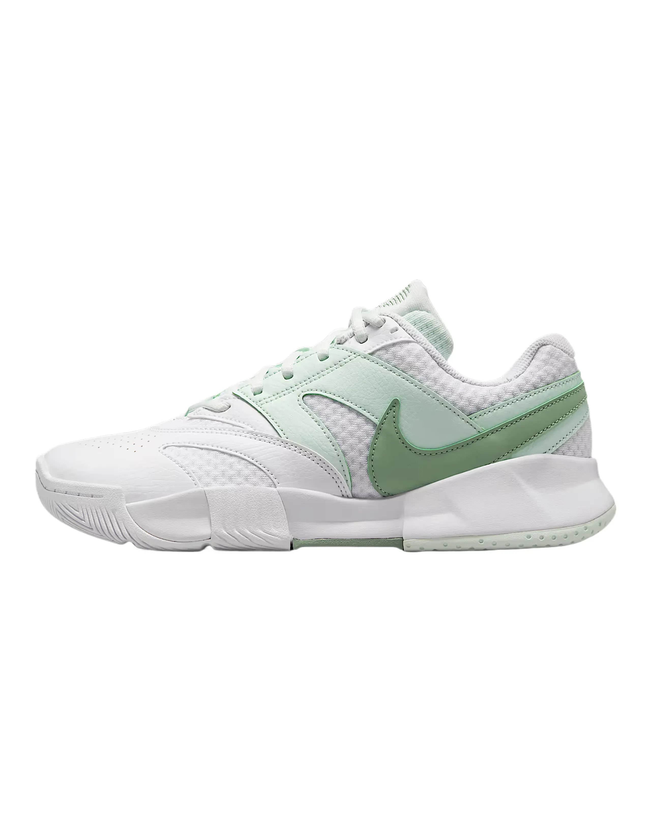 Nike Court Lite 4 Synthetic Leather Mesh Flexible Durable Round Toe Breathable Low-Top Tennis Shoes Women's