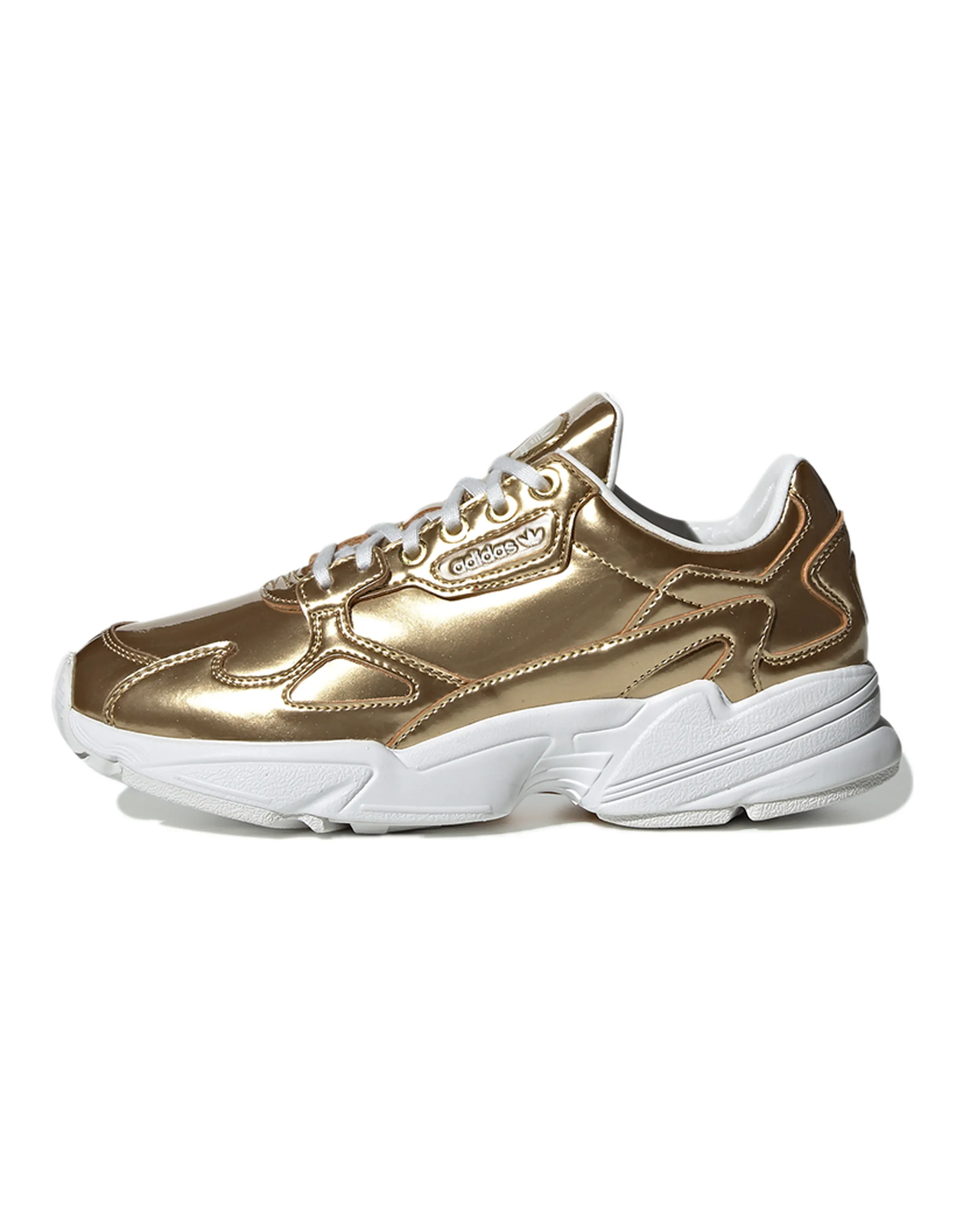 Adidas Originals Falcon Gold Metallic Crystal White Women's
