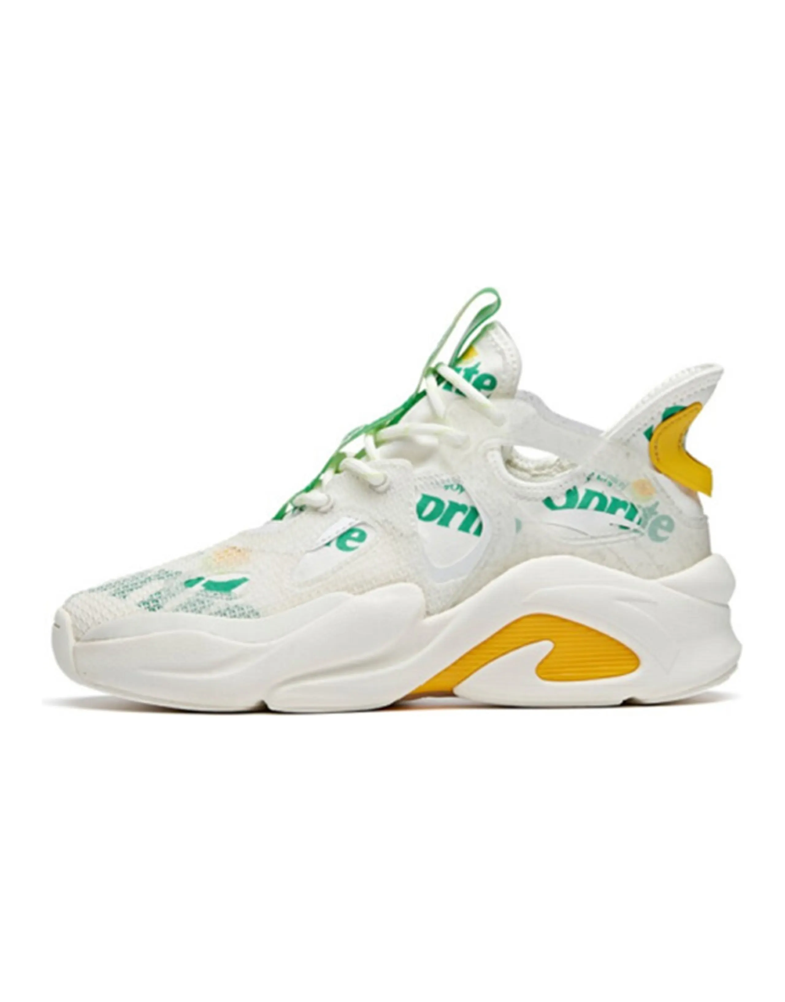 Coca Cola X ANTA Life Collection Chunky Sneakers Women's Low-Top White/Green