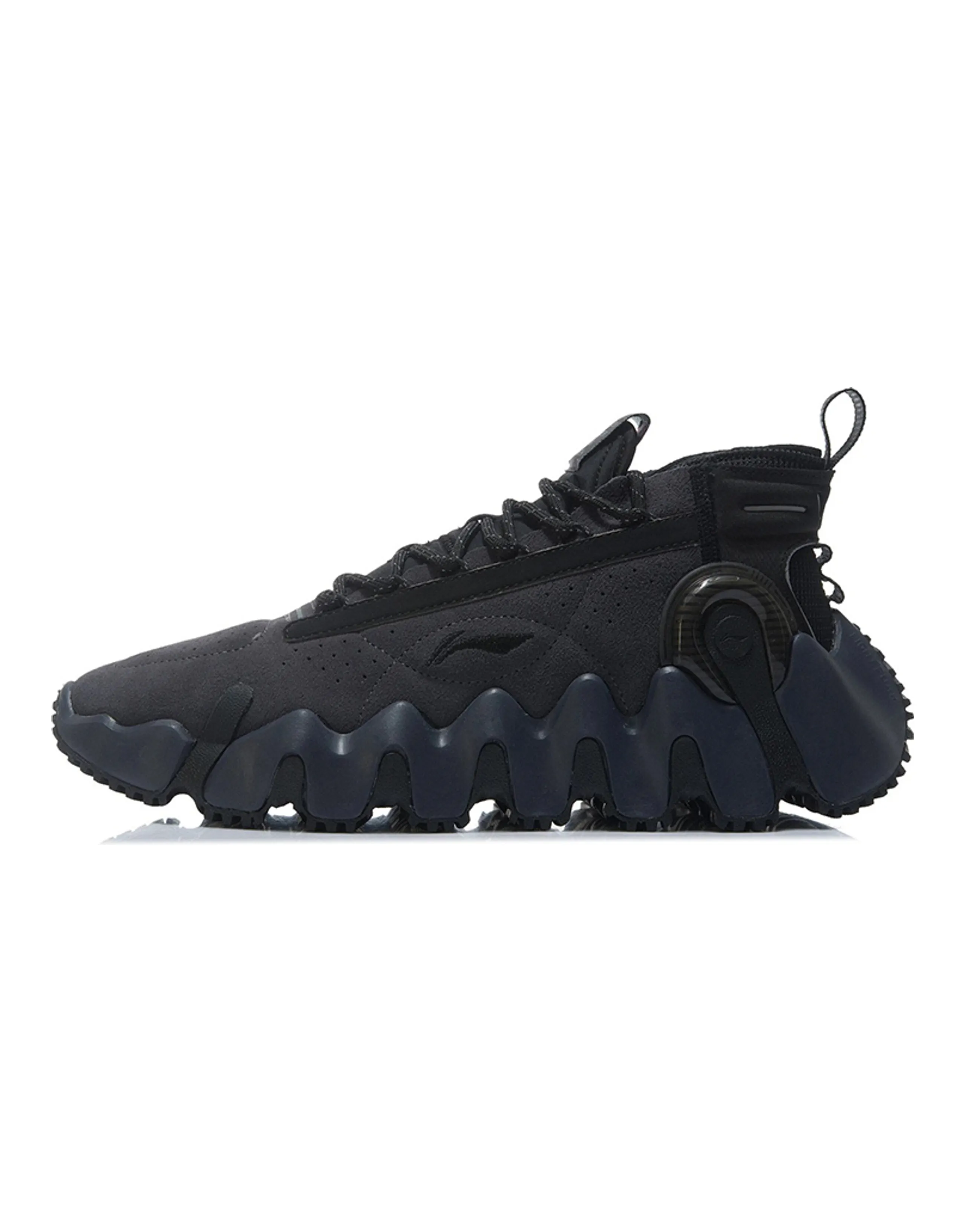 LiNing BadFive 2 Winter Cushioned Slip-Resistant Rebound Low-Top Vintage Basketball Shoes Men's Black